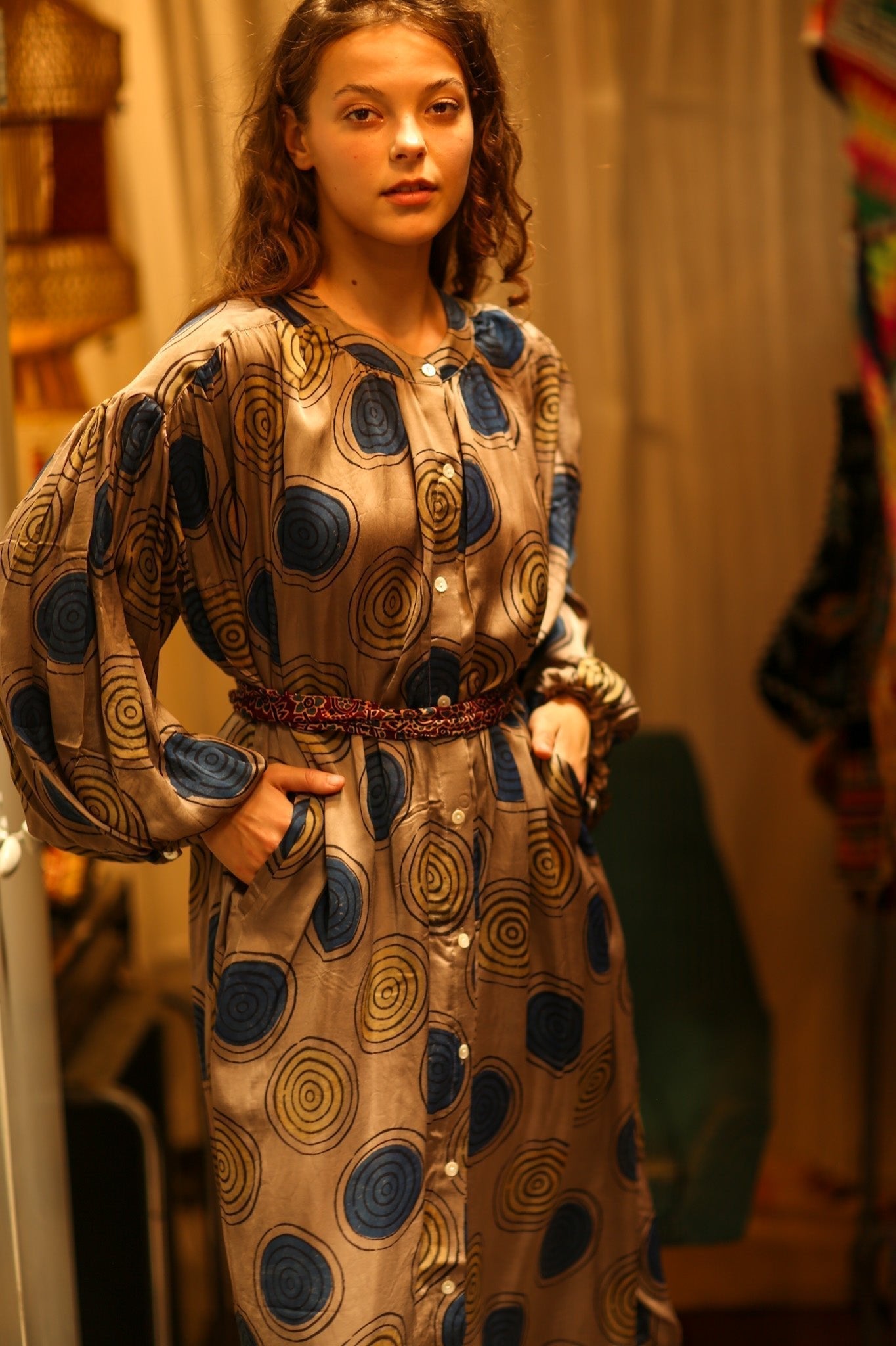 ELIZABETH SILK DRESS YO - YO YELLOW - MOMO STUDIO BERLIN - Berlin Concept Store - sustainable & ethical fashion