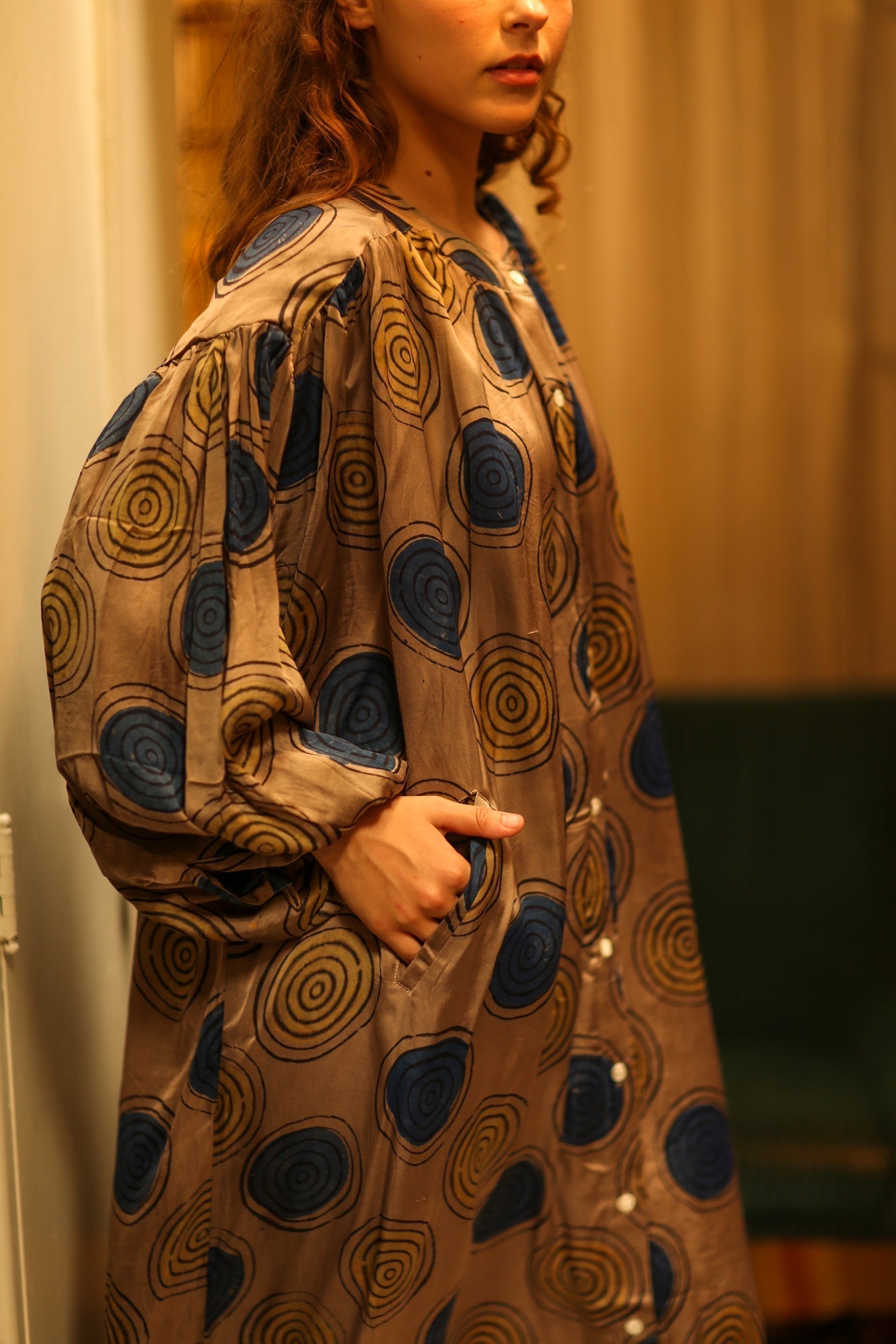 ELIZABETH SILK DRESS YO - YO YELLOW - MOMO STUDIO BERLIN - Berlin Concept Store - sustainable & ethical fashion