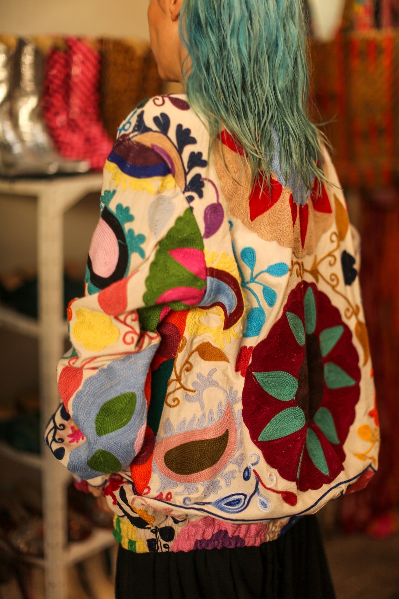 EMBROIDERED BOMBER JACKET CLARA - MOMO STUDIO BERLIN - Berlin Concept Store - sustainable & ethical fashion