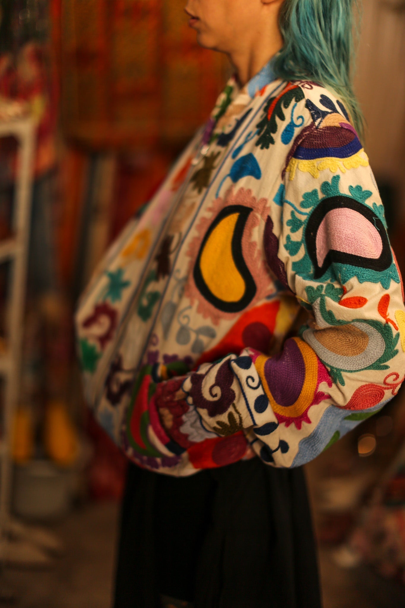 EMBROIDERED BOMBER JACKET CLARA - MOMO STUDIO BERLIN - Berlin Concept Store - sustainable & ethical fashion