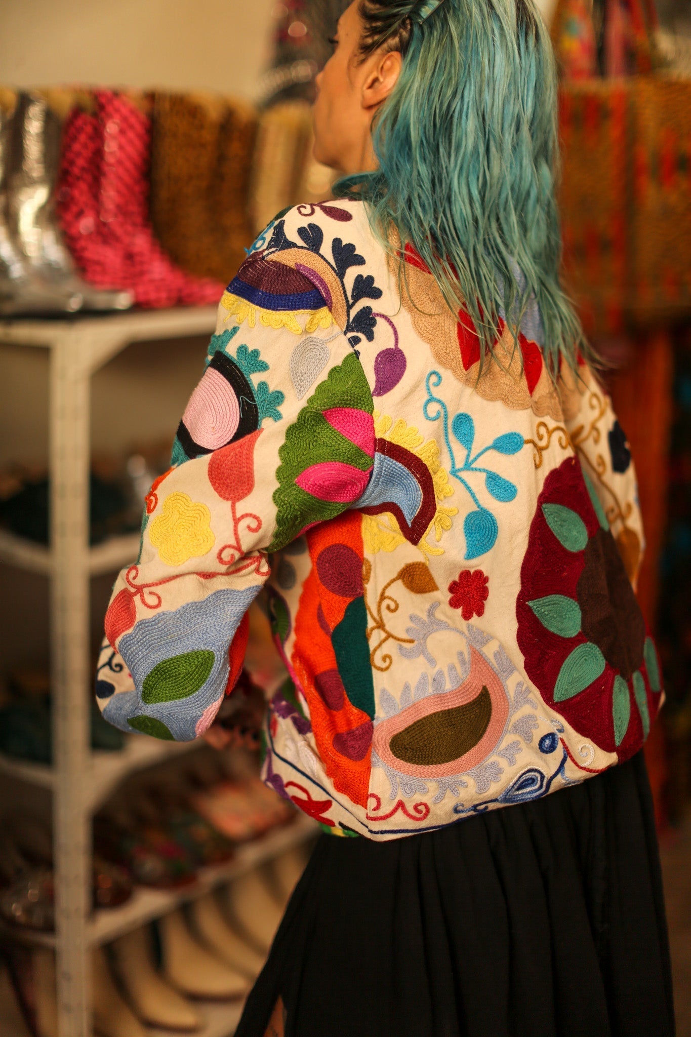 EMBROIDERED BOMBER JACKET CLARA - MOMO STUDIO BERLIN - Berlin Concept Store - sustainable & ethical fashion