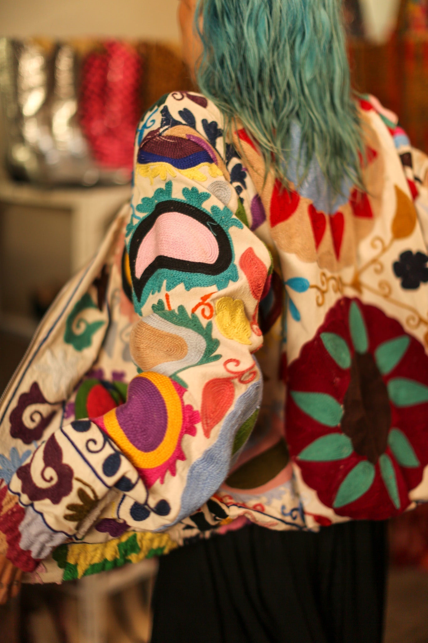EMBROIDERED BOMBER JACKET CLARA - MOMO STUDIO BERLIN - Berlin Concept Store - sustainable & ethical fashion
