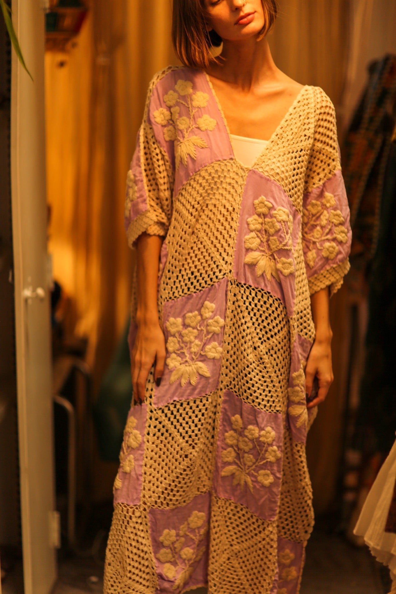 EMBROIDERED KAFTAN DRESS PHOEBIN - MOMO STUDIO BERLIN - Berlin Concept Store - sustainable & ethical fashion
