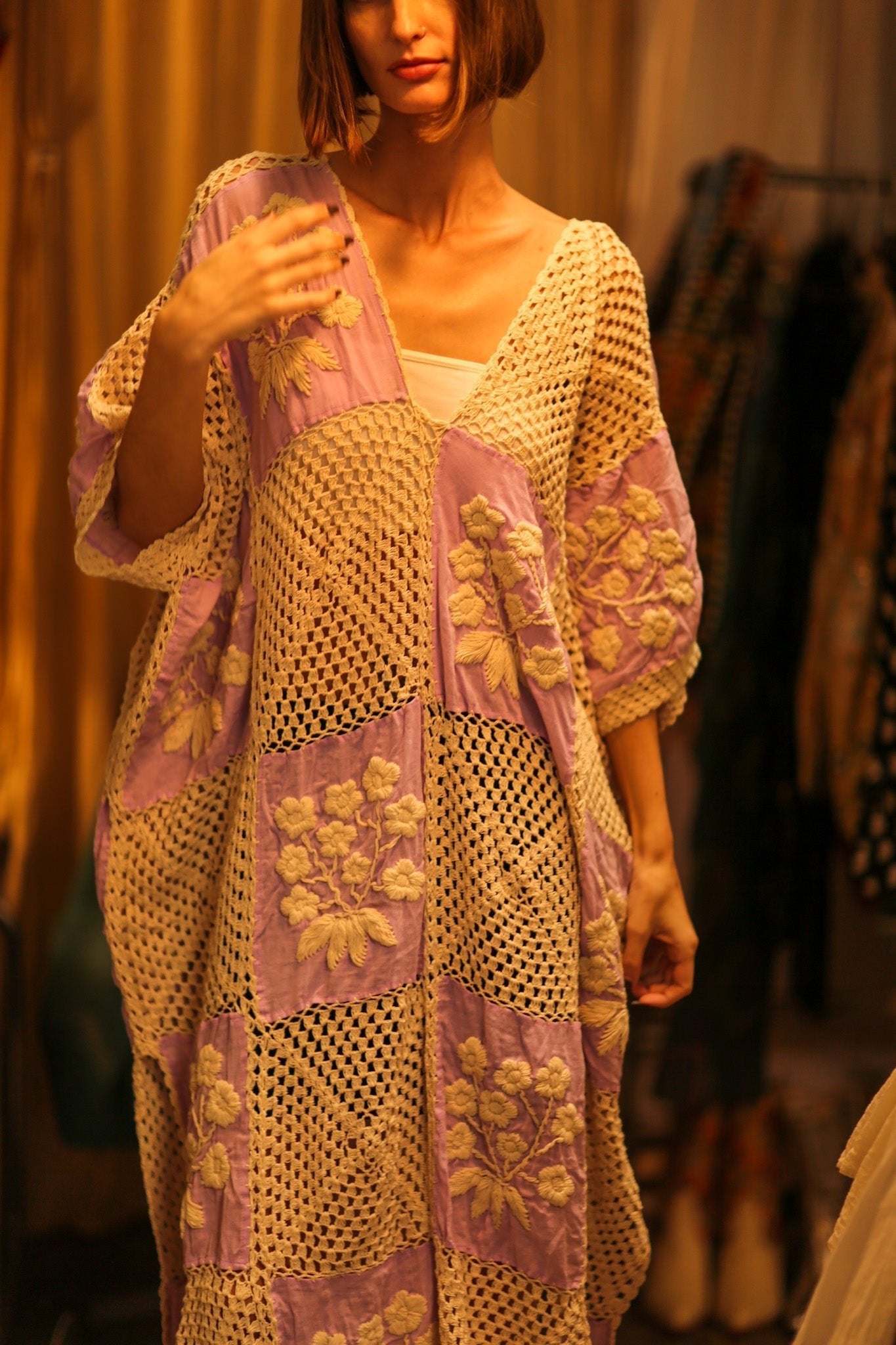 EMBROIDERED KAFTAN DRESS PHOEBIN - MOMO STUDIO BERLIN - Berlin Concept Store - sustainable & ethical fashion