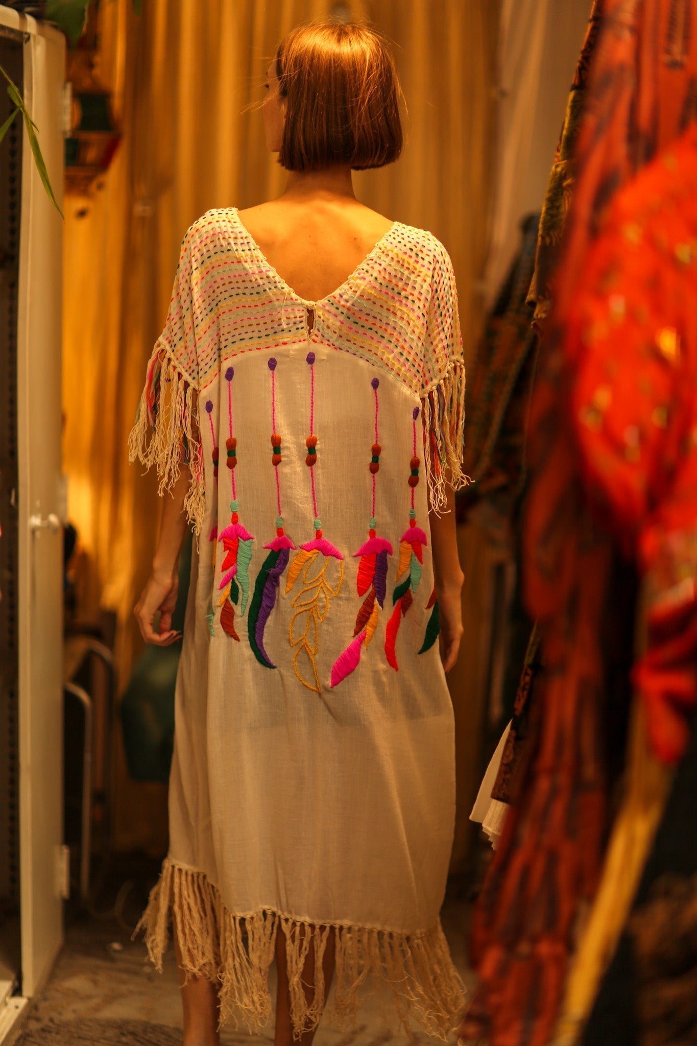 EMBROIDERED KAFTAN DRESS PHOEBIN - MOMO STUDIO BERLIN - Berlin Concept Store - sustainable & ethical fashion