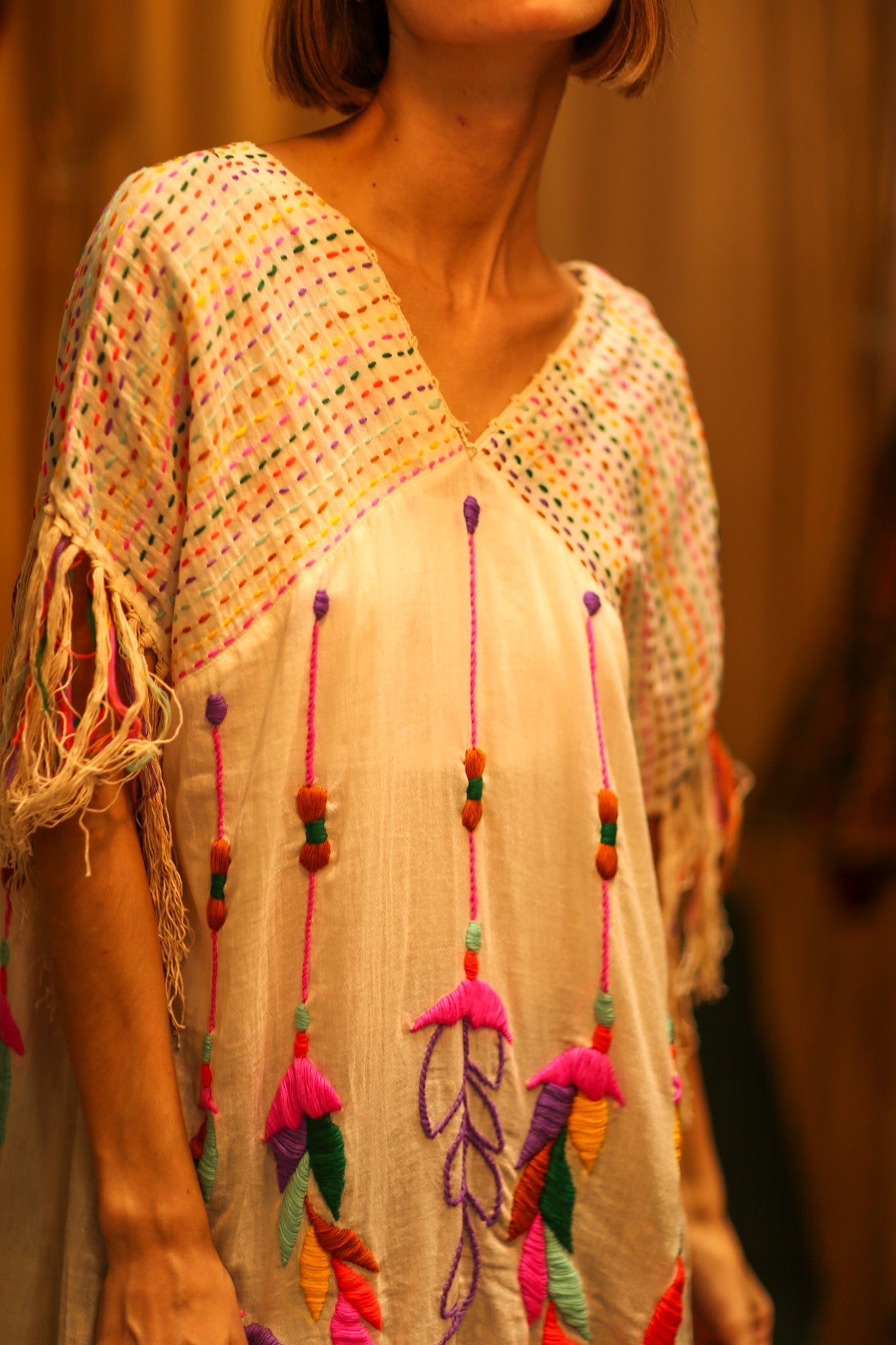EMBROIDERED KAFTAN DRESS PHOEBIN - MOMO STUDIO BERLIN - Berlin Concept Store - sustainable & ethical fashion