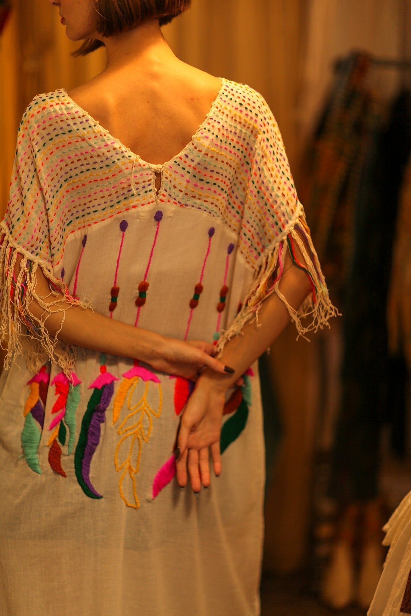 EMBROIDERED KAFTAN DRESS PHOEBIN - MOMO STUDIO BERLIN - Berlin Concept Store - sustainable & ethical fashion
