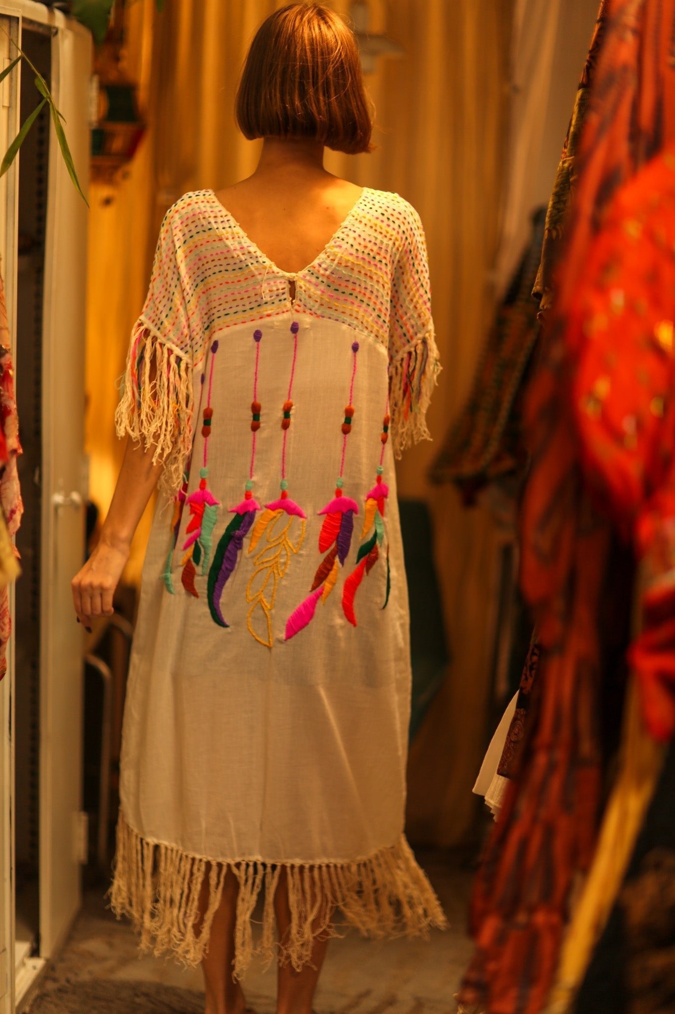 EMBROIDERED KAFTAN DRESS PHOEBIN - MOMO STUDIO BERLIN - Berlin Concept Store - sustainable & ethical fashion