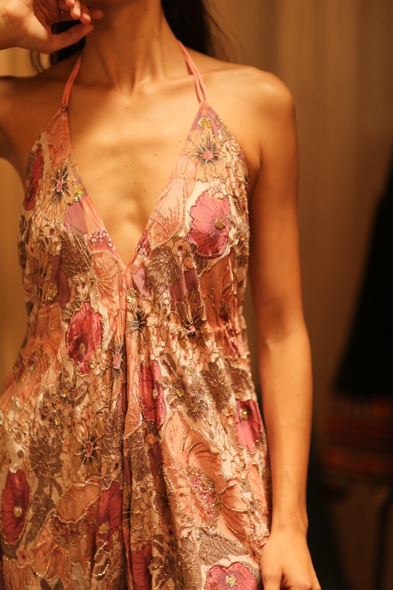 EMBROIDERED SILK DRESS HANNAH - MOMO STUDIO BERLIN - Berlin Concept Store - sustainable & ethical fashion