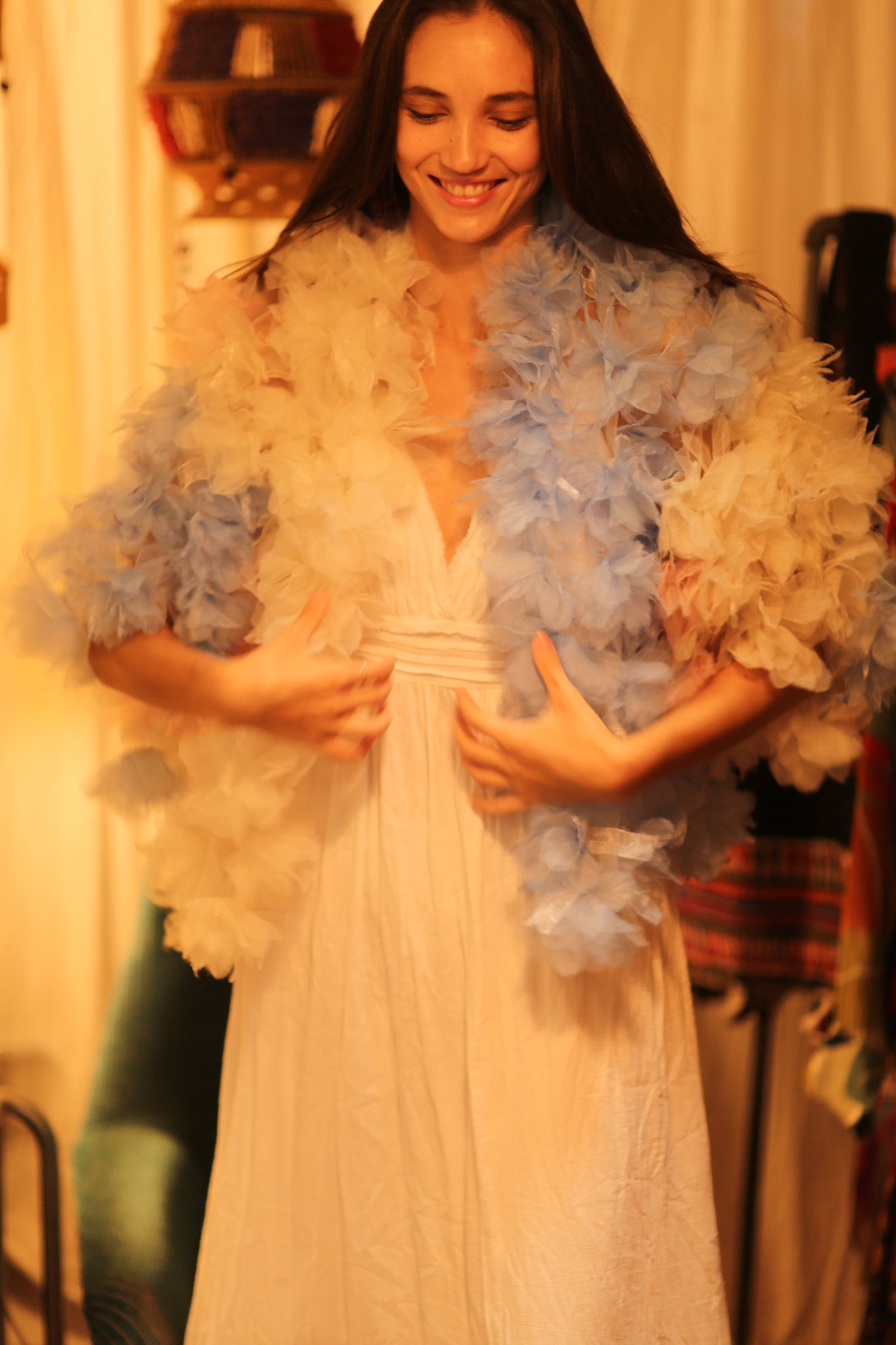 FEATHER FRILL KIMONO MARILYN - MOMO STUDIO BERLIN - Berlin Concept Store - sustainable & ethical fashion