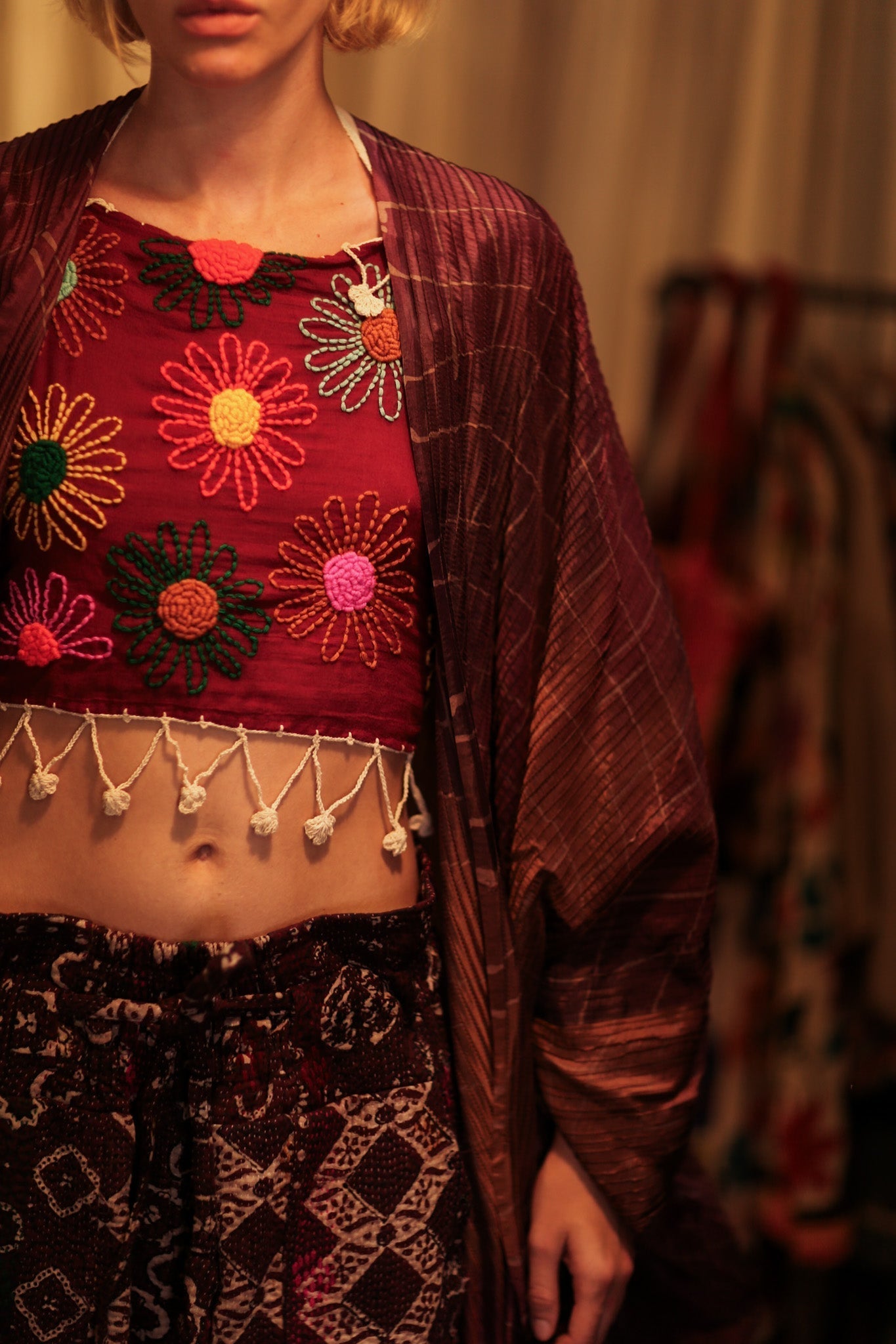 FLORA EMBROIDERED TOP - MOMO STUDIO BERLIN - Berlin Concept Store - sustainable & ethical fashion