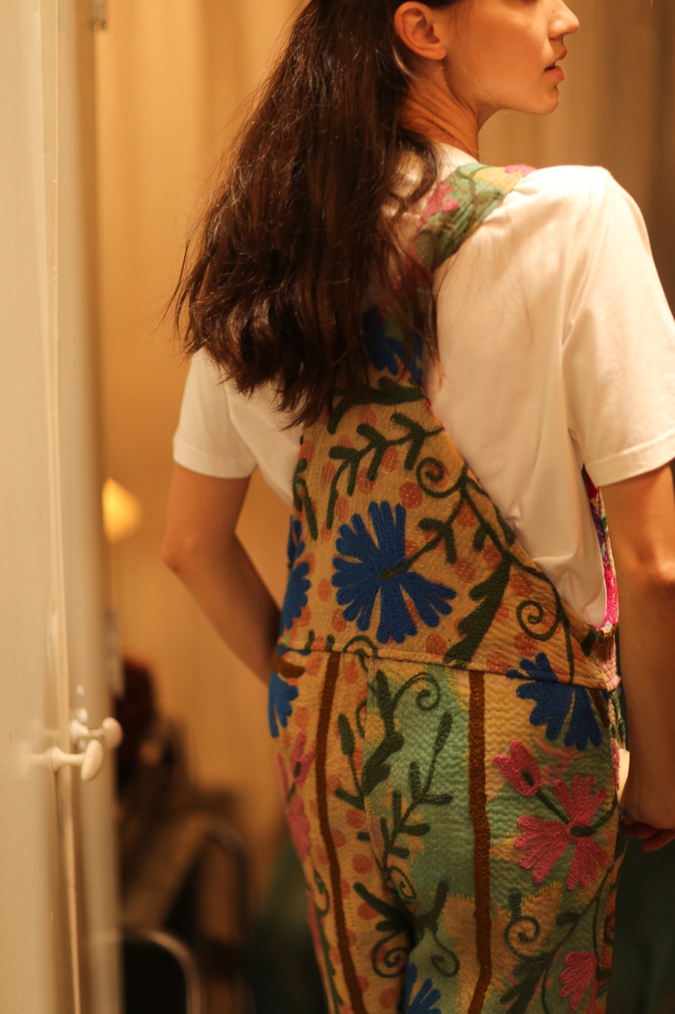 FREYA EMBROIDERED KANTHA JUMPSUIT GREENHOUSE - MOMO STUDIO BERLIN - Berlin Concept Store - sustainable & ethical fashion