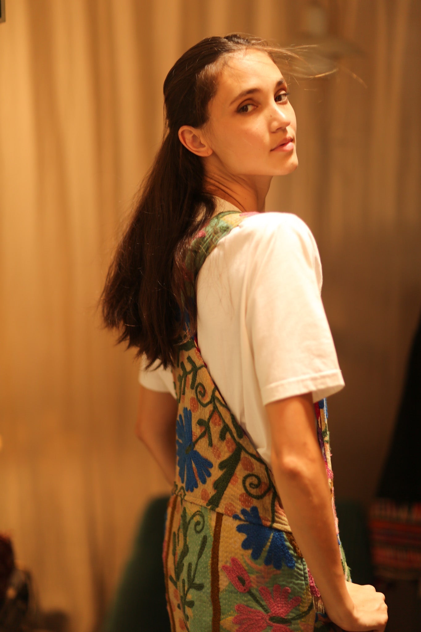 FREYA EMBROIDERED KANTHA JUMPSUIT GREENHOUSE - MOMO STUDIO BERLIN - Berlin Concept Store - sustainable & ethical fashion