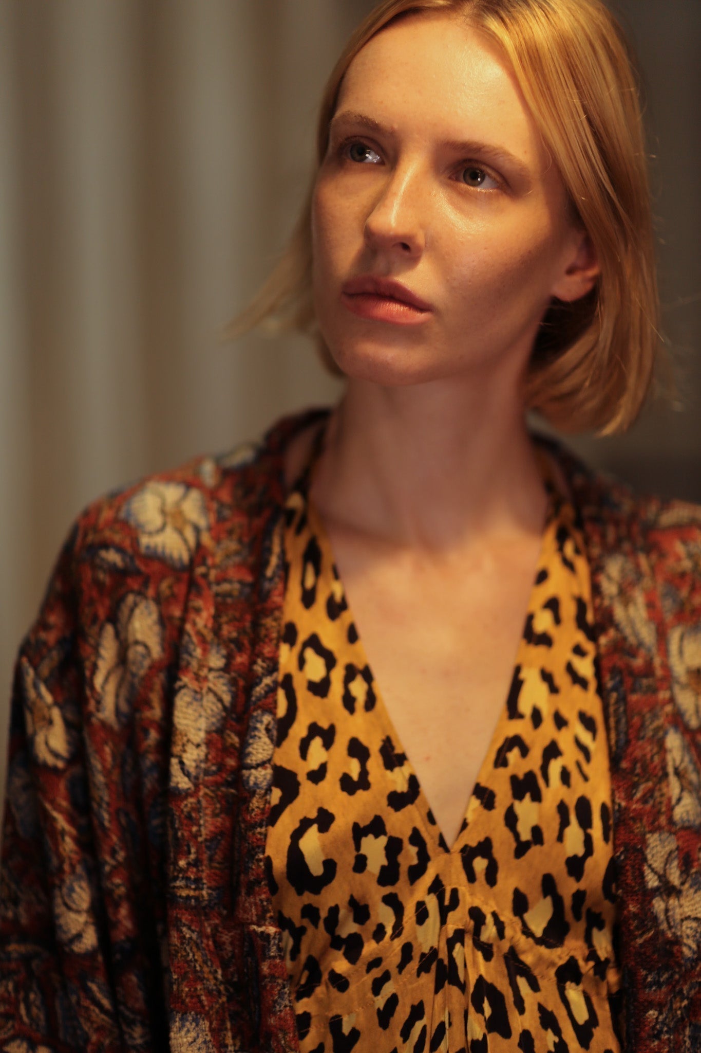 FRINGED JACKET BLUE FLOWERS - MOMO STUDIO BERLIN - Berlin Concept Store - sustainable & ethical fashion