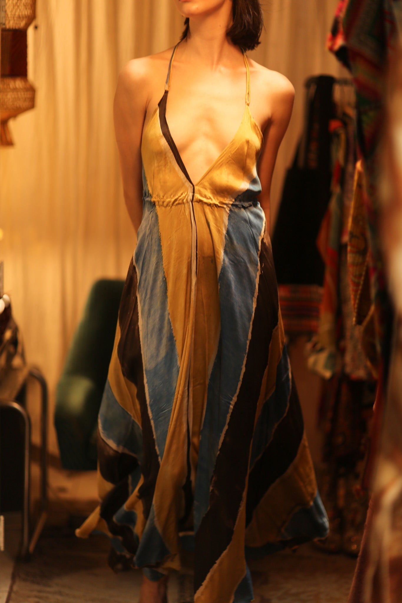 HAND BLOCK PRINT MAGIC DRESS HANNAH SOHO EDIT - MOMO STUDIO BERLIN - Berlin Concept Store - sustainable & ethical fashion
