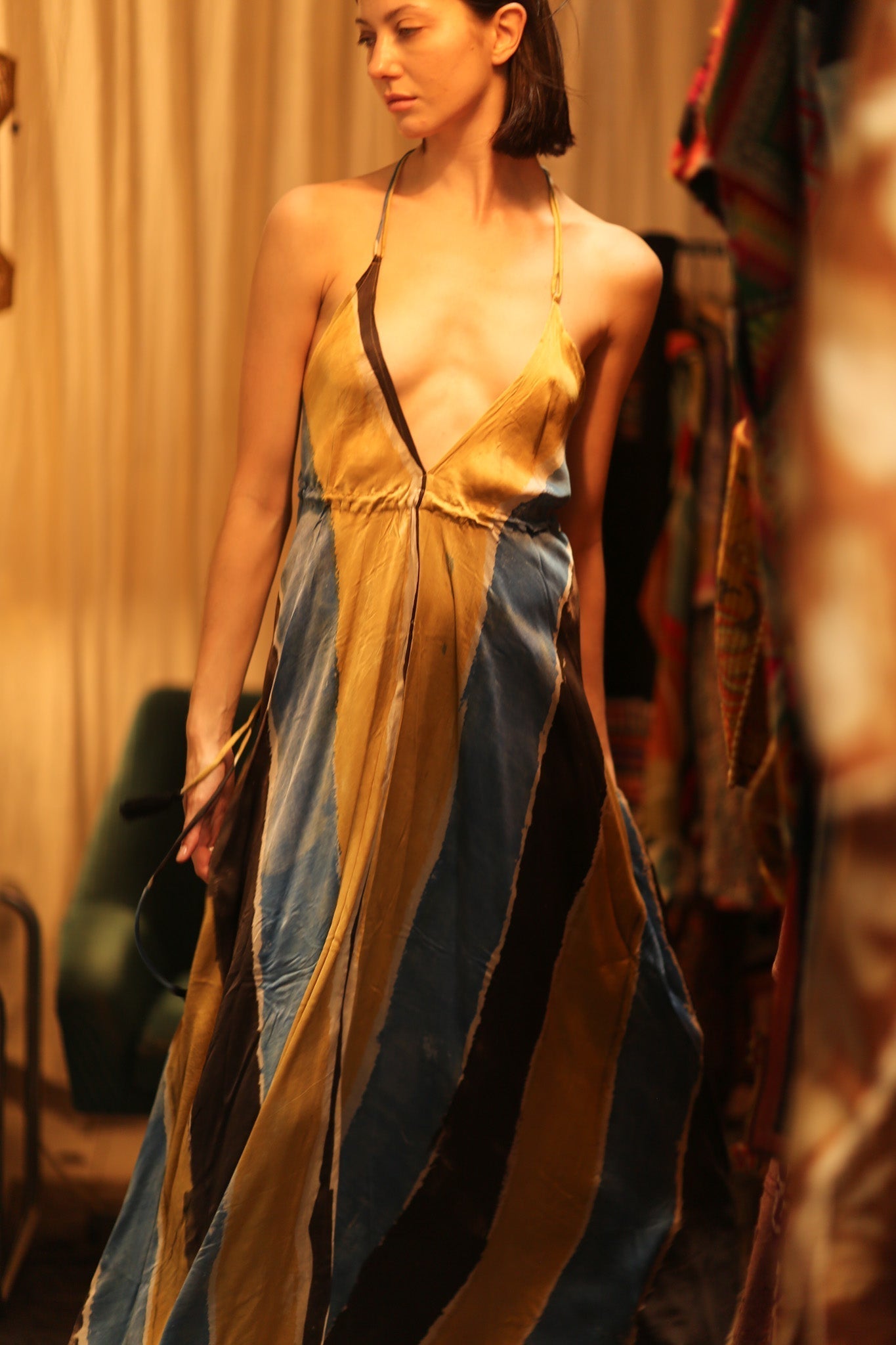 HAND BLOCK PRINT MAGIC DRESS HANNAH SOHO EDIT - MOMO STUDIO BERLIN - Berlin Concept Store - sustainable & ethical fashion