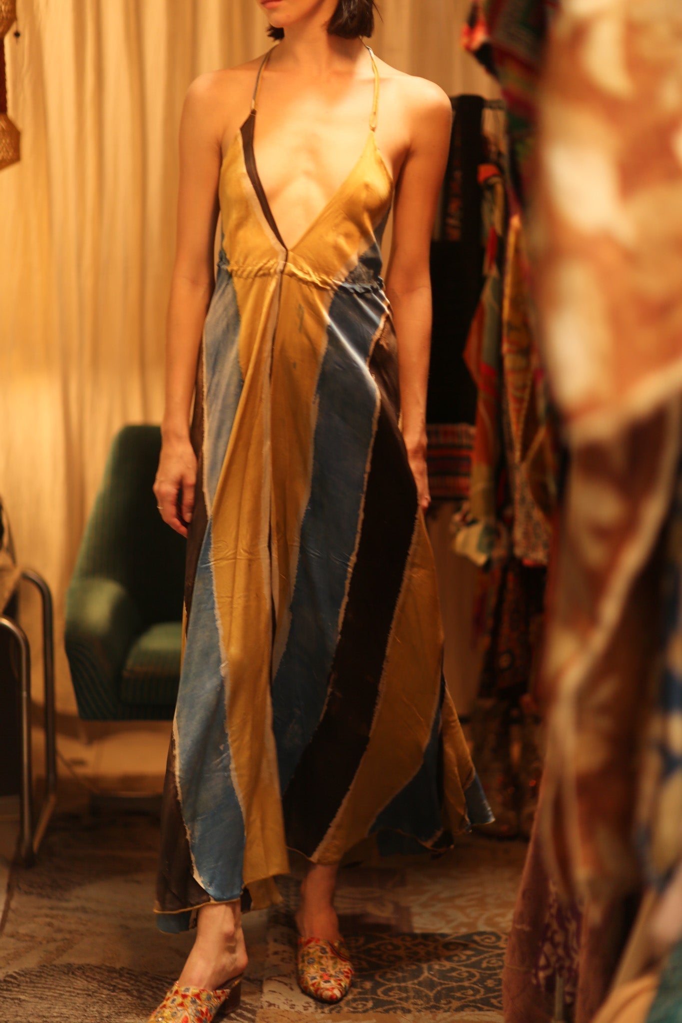 HAND BLOCK PRINT MAGIC DRESS HANNAH SOHO EDIT - MOMO STUDIO BERLIN - Berlin Concept Store - sustainable & ethical fashion