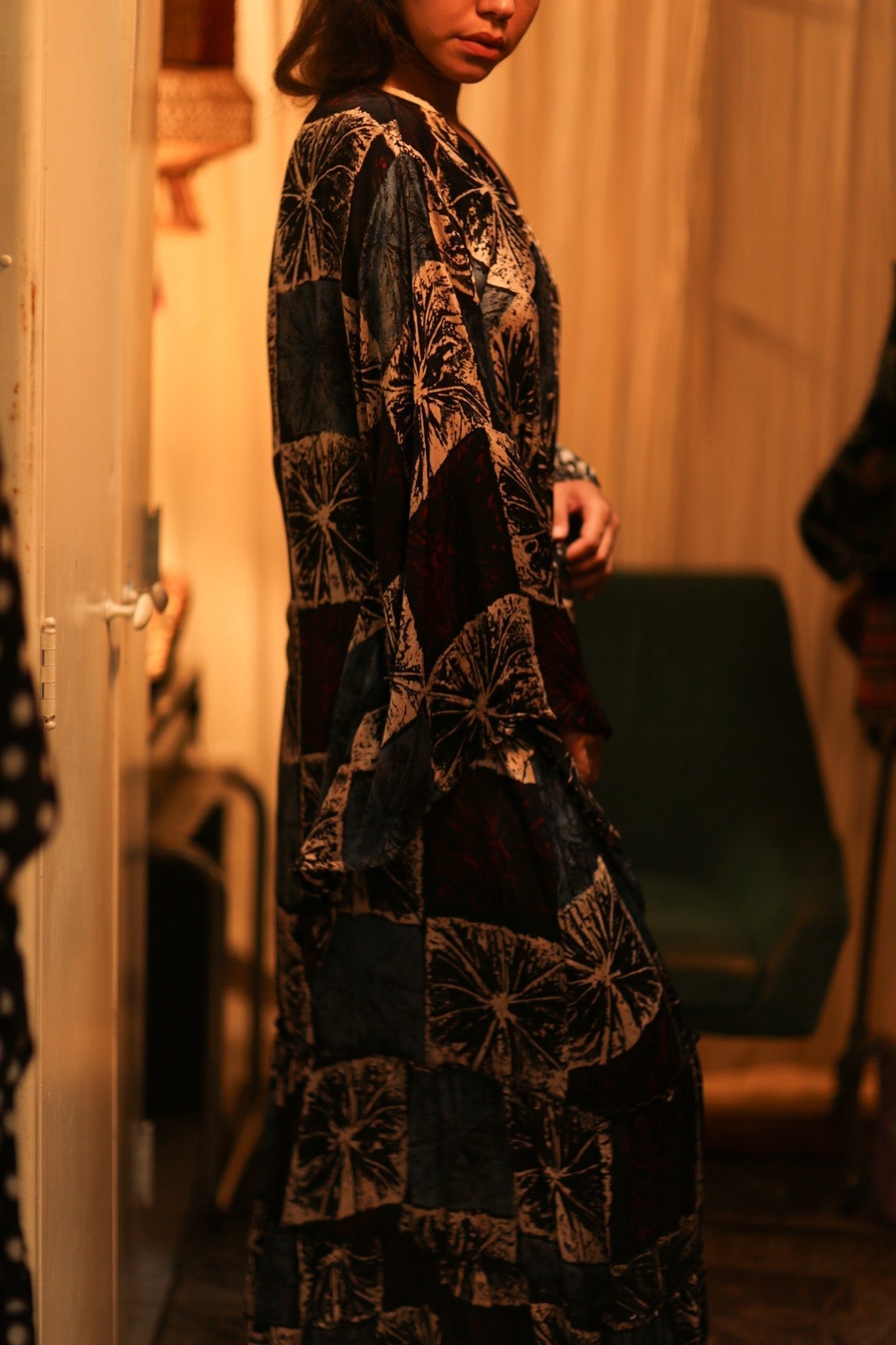 HAND BLOCK PRINT SILK KIMONO PINA MILAN EDIT - MOMO STUDIO BERLIN - Berlin Concept Store - sustainable & ethical fashion