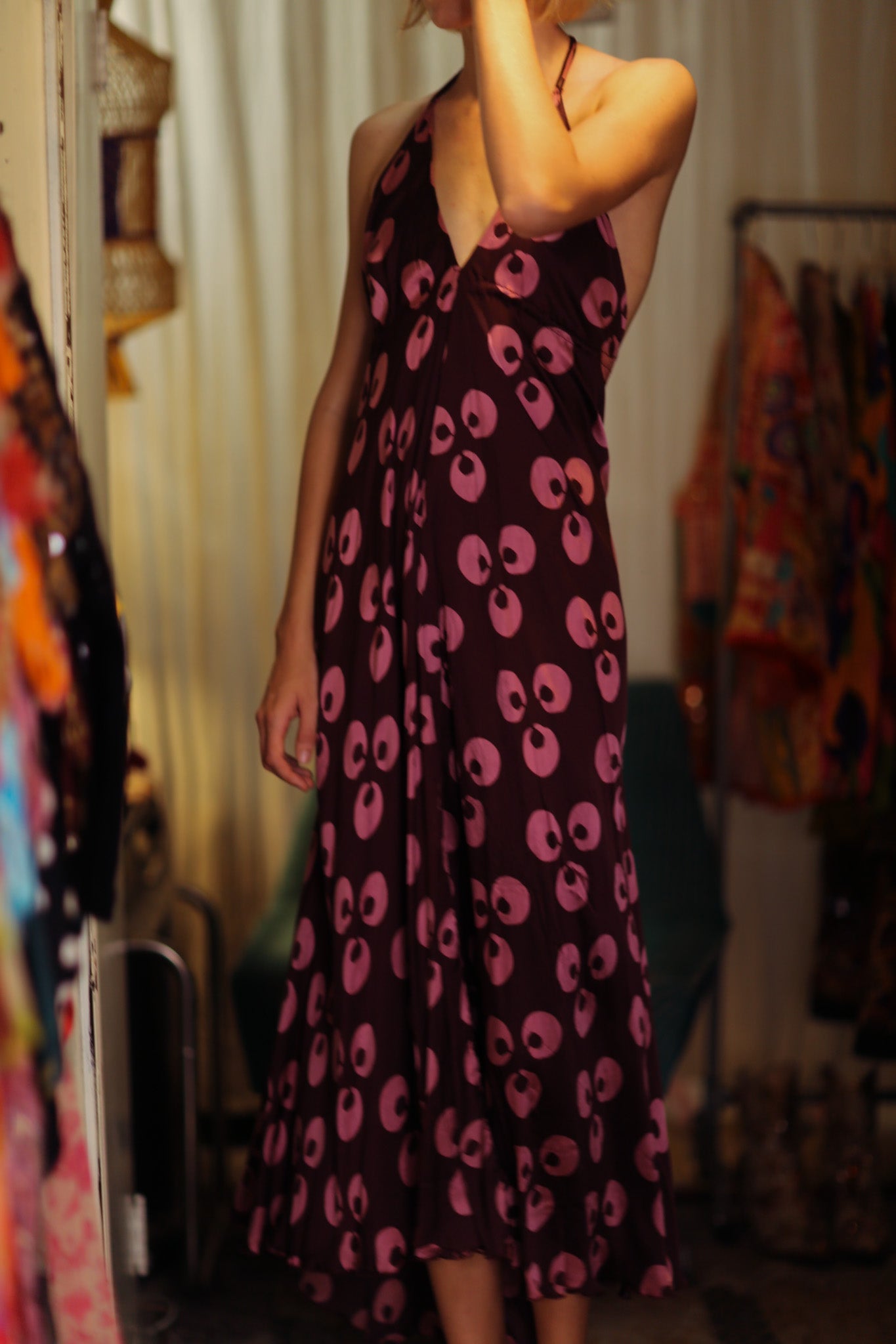 HANNAH SILK DRESS PURPLE MONKEY - MOMO STUDIO BERLIN - Berlin Concept Store - sustainable & ethical fashion