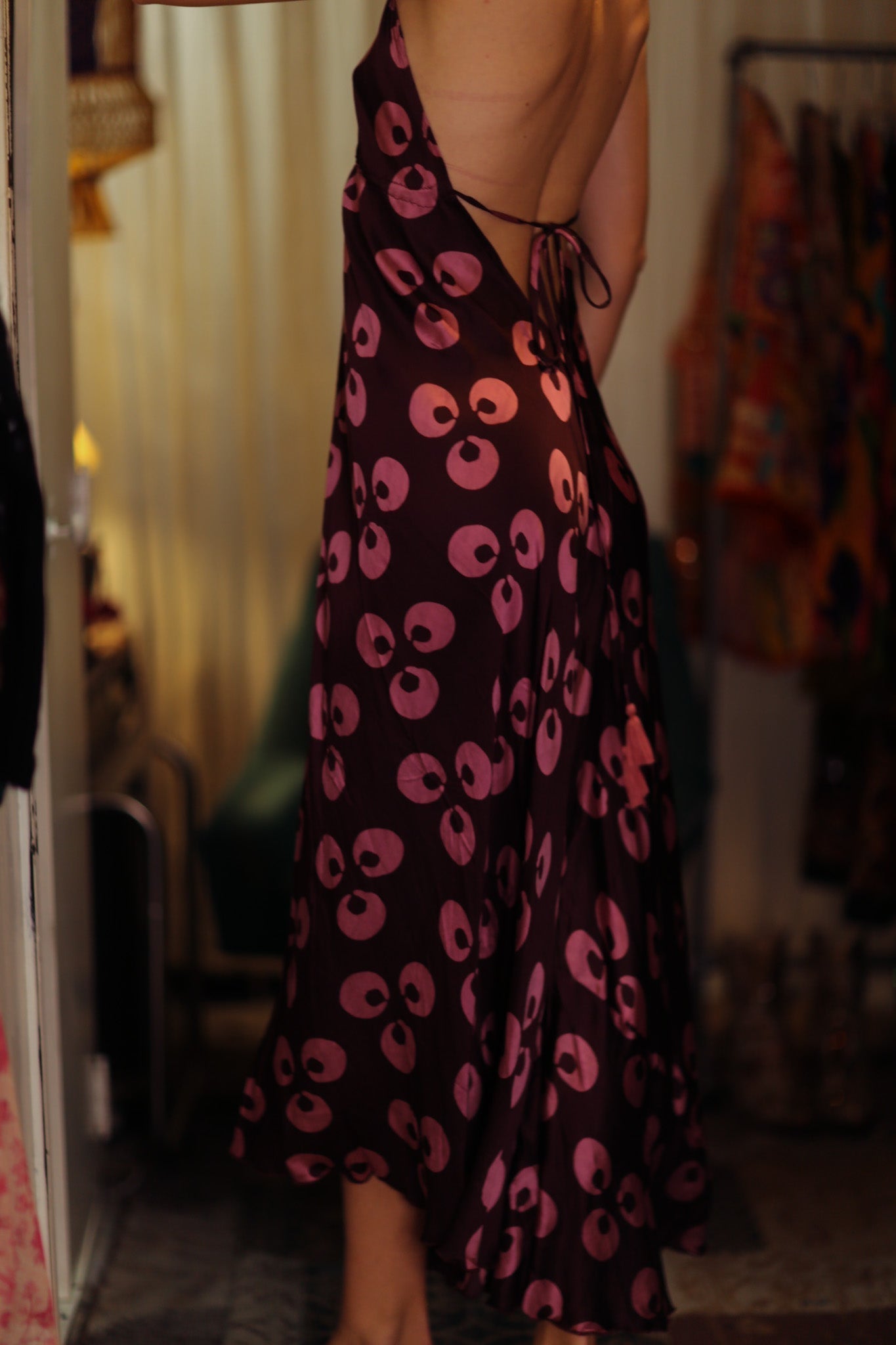 HANNAH SILK DRESS PURPLE MONKEY - MOMO STUDIO BERLIN - Berlin Concept Store - sustainable & ethical fashion