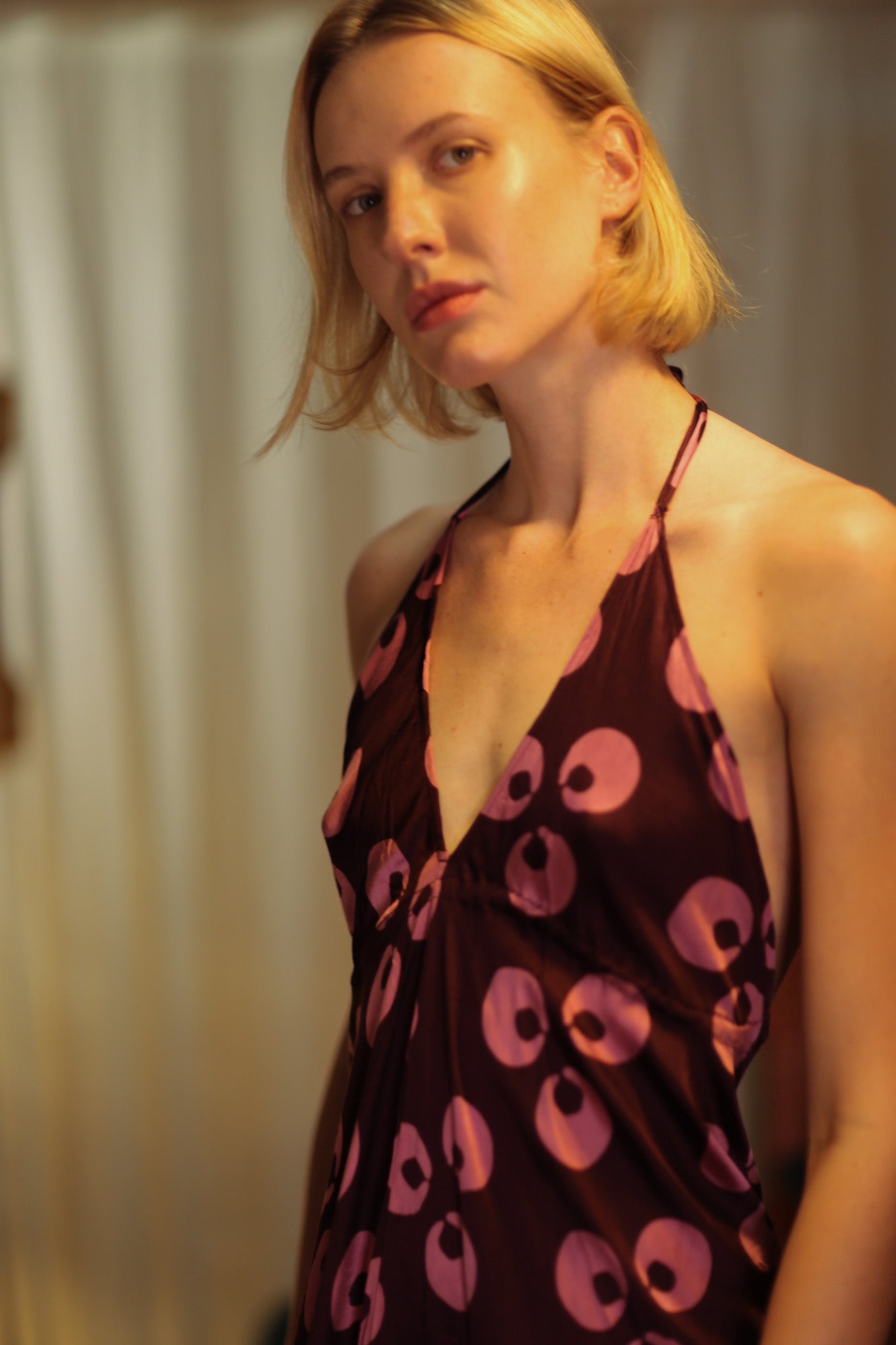 HANNAH SILK DRESS PURPLE MONKEY - MOMO STUDIO BERLIN - Berlin Concept Store - sustainable & ethical fashion