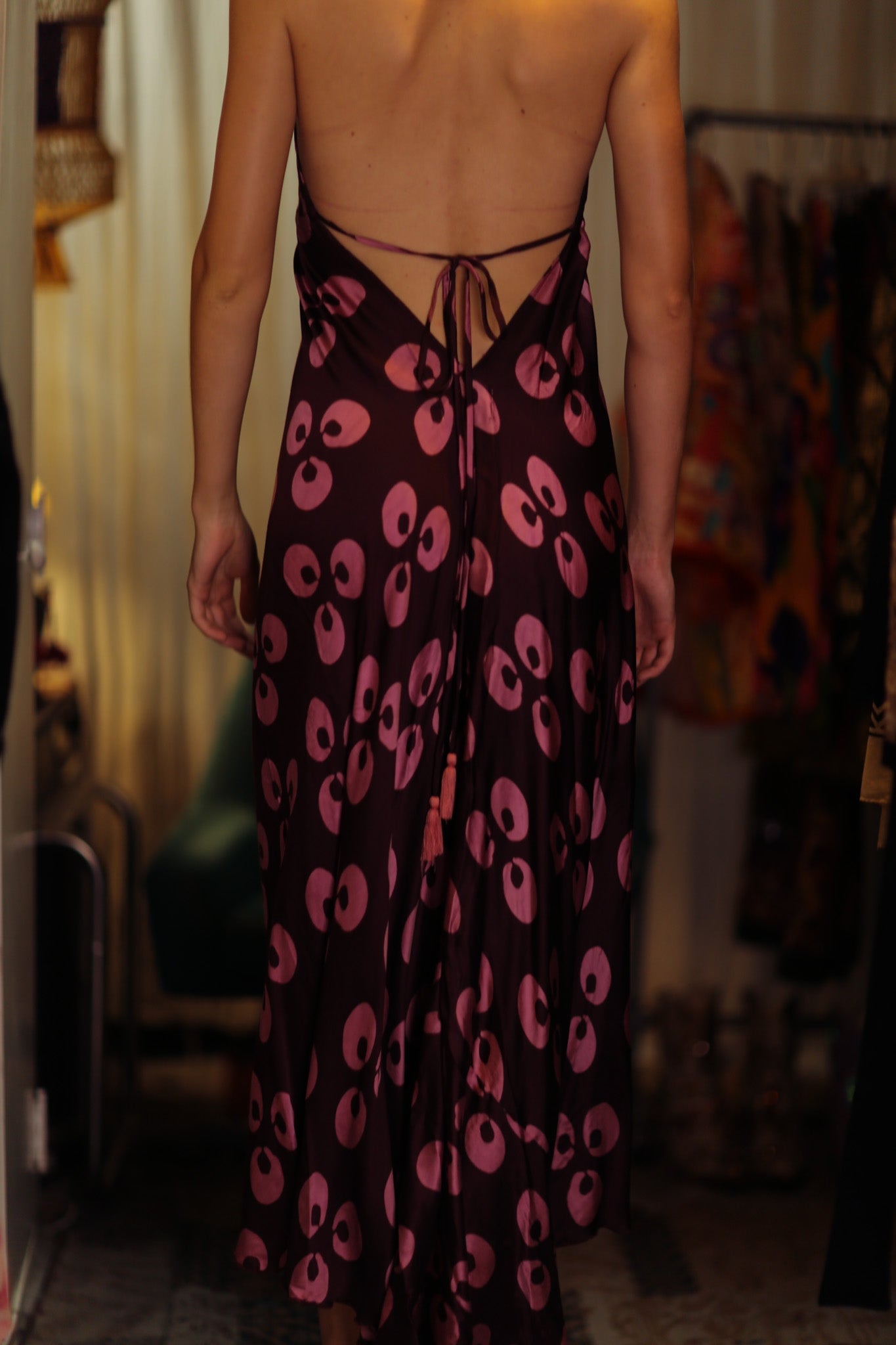 HANNAH SILK DRESS PURPLE MONKEY - MOMO STUDIO BERLIN - Berlin Concept Store - sustainable & ethical fashion