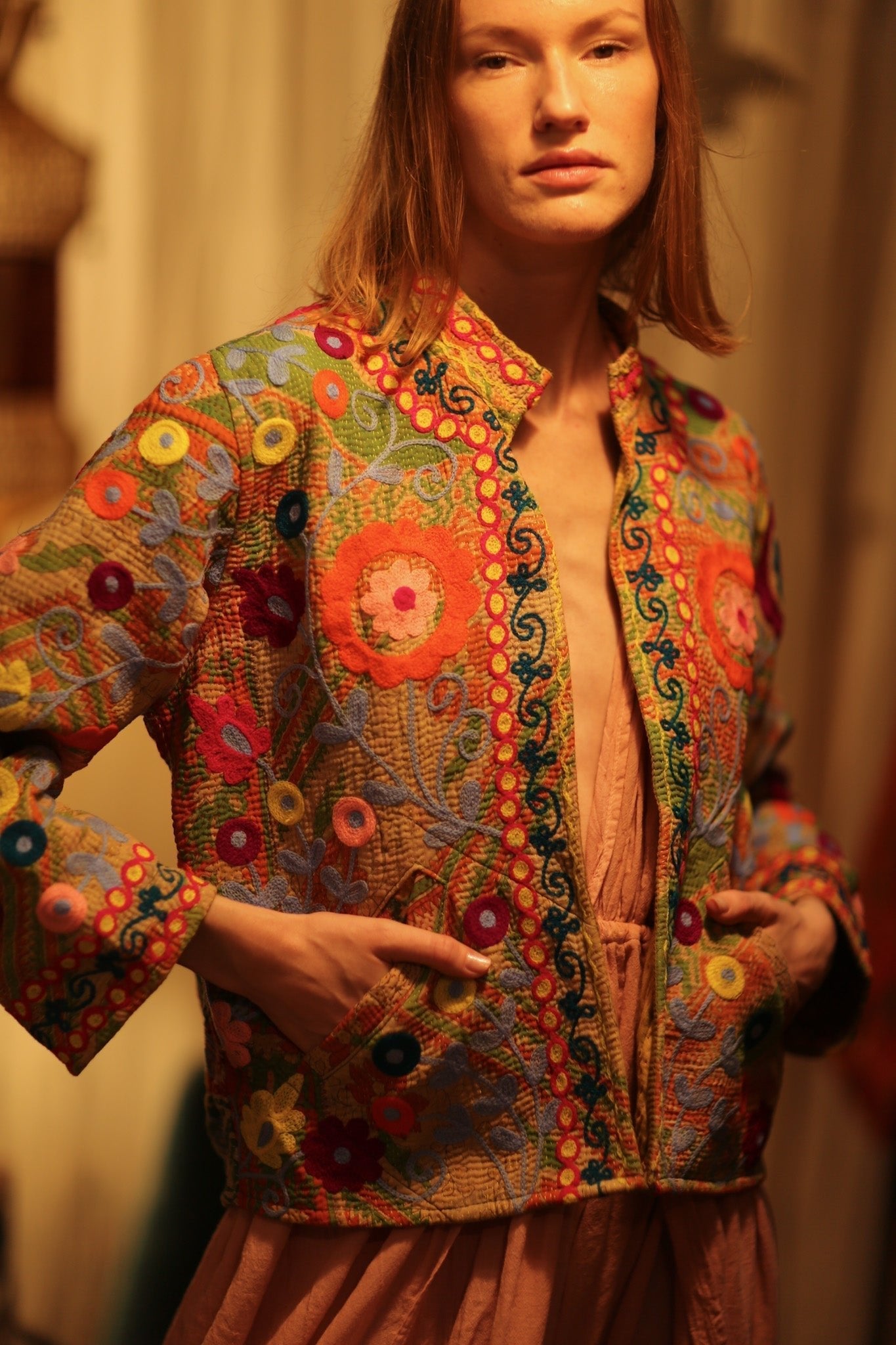 JACKET INGRID ALIN EMBROIDERED - MOMO STUDIO BERLIN - Berlin Concept Store - sustainable & ethical fashion