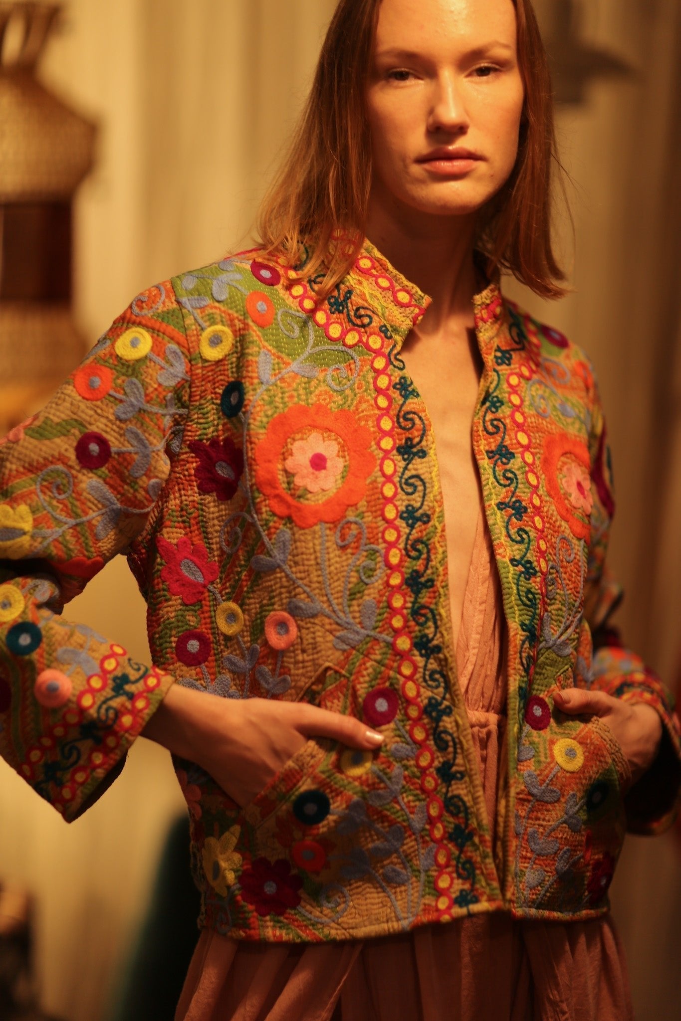JACKET INGRID ALIN EMBROIDERED - MOMO STUDIO BERLIN - Berlin Concept Store - sustainable & ethical fashion
