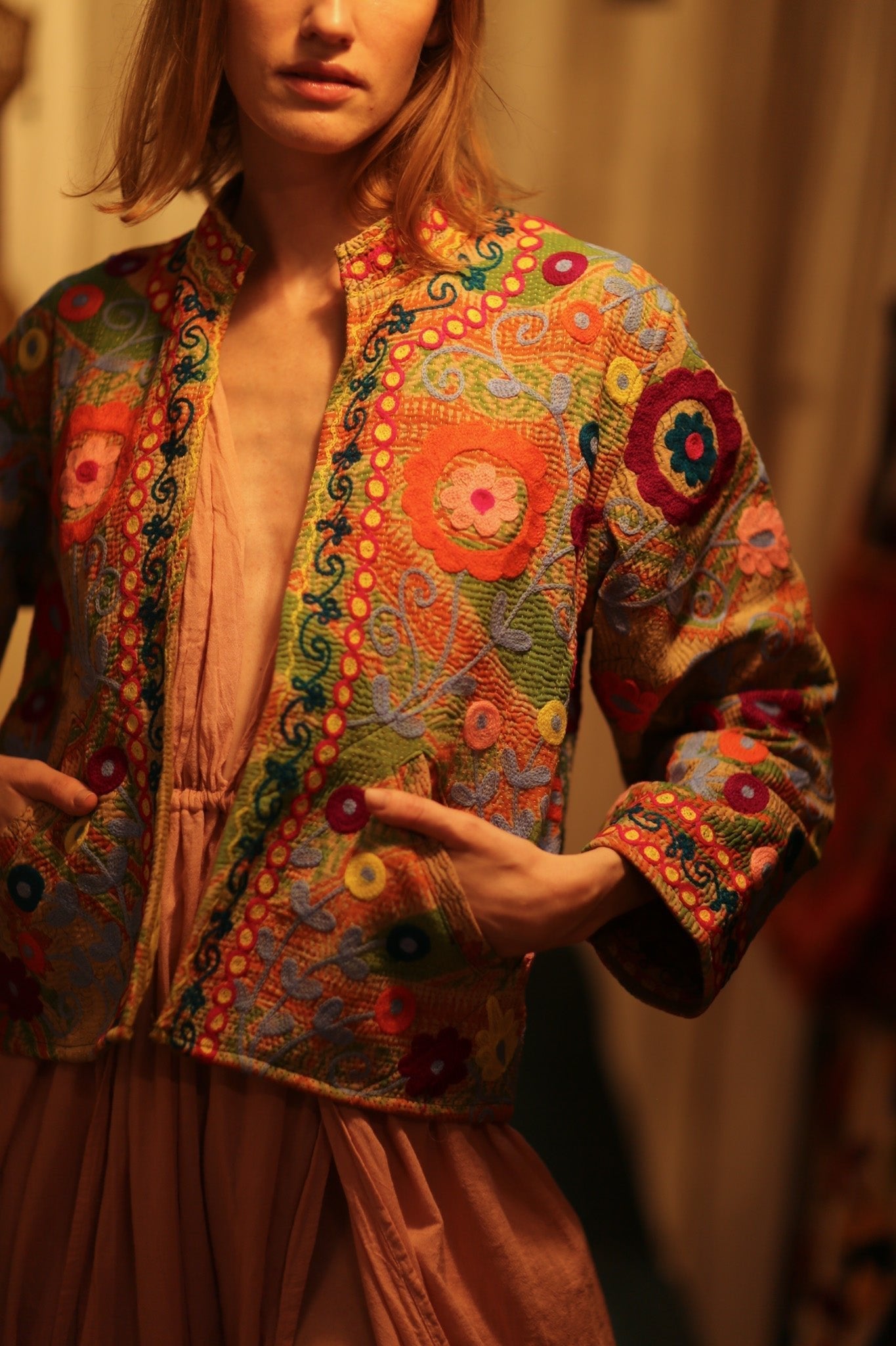 JACKET INGRID ALIN EMBROIDERED - MOMO STUDIO BERLIN - Berlin Concept Store - sustainable & ethical fashion