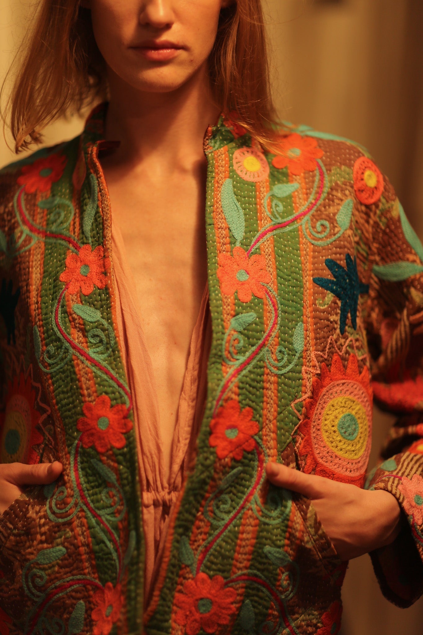 JACKET INGRID ALORA EMBROIDERED - MOMO STUDIO BERLIN - Berlin Concept Store - sustainable & ethical fashion