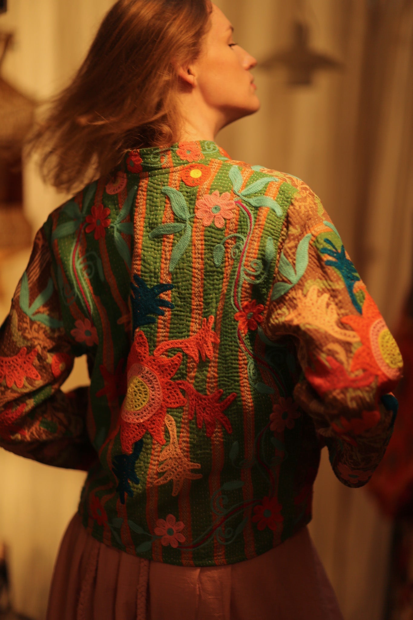 JACKET INGRID ALORA EMBROIDERED - MOMO STUDIO BERLIN - Berlin Concept Store - sustainable & ethical fashion