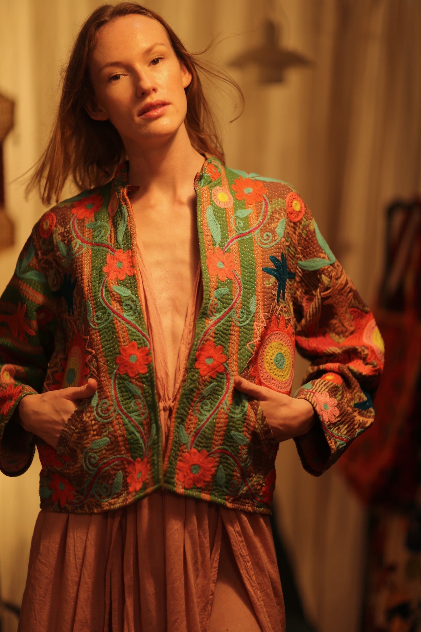 JACKET INGRID ALORA EMBROIDERED - MOMO STUDIO BERLIN - Berlin Concept Store - sustainable & ethical fashion