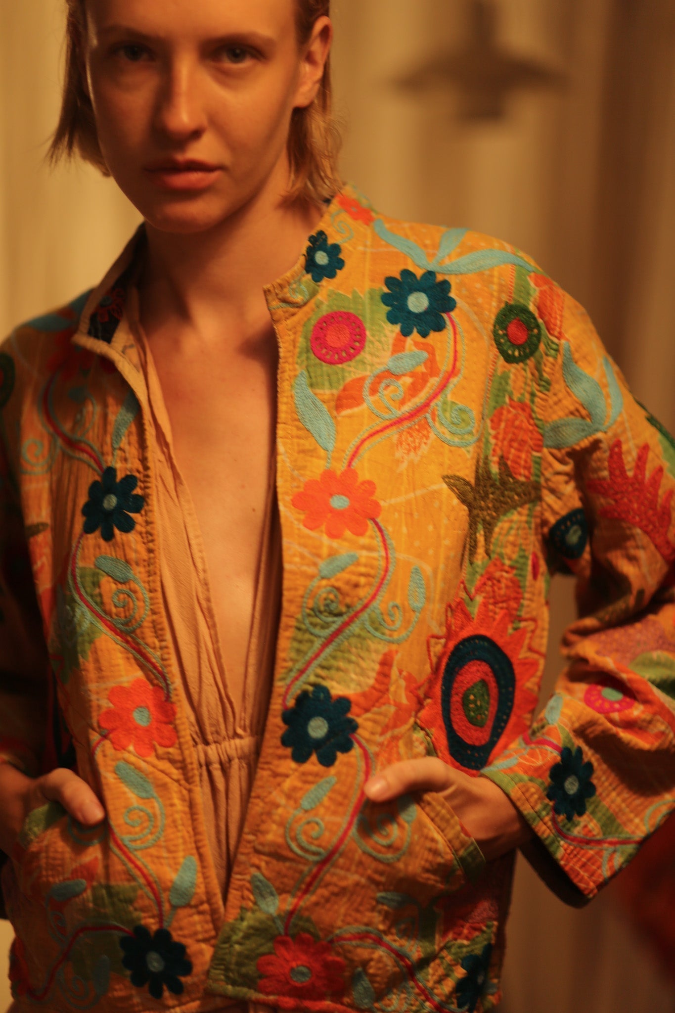JACKET INGRID MICA EMBROIDERED - MOMO STUDIO BERLIN - Berlin Concept Store - sustainable & ethical fashion