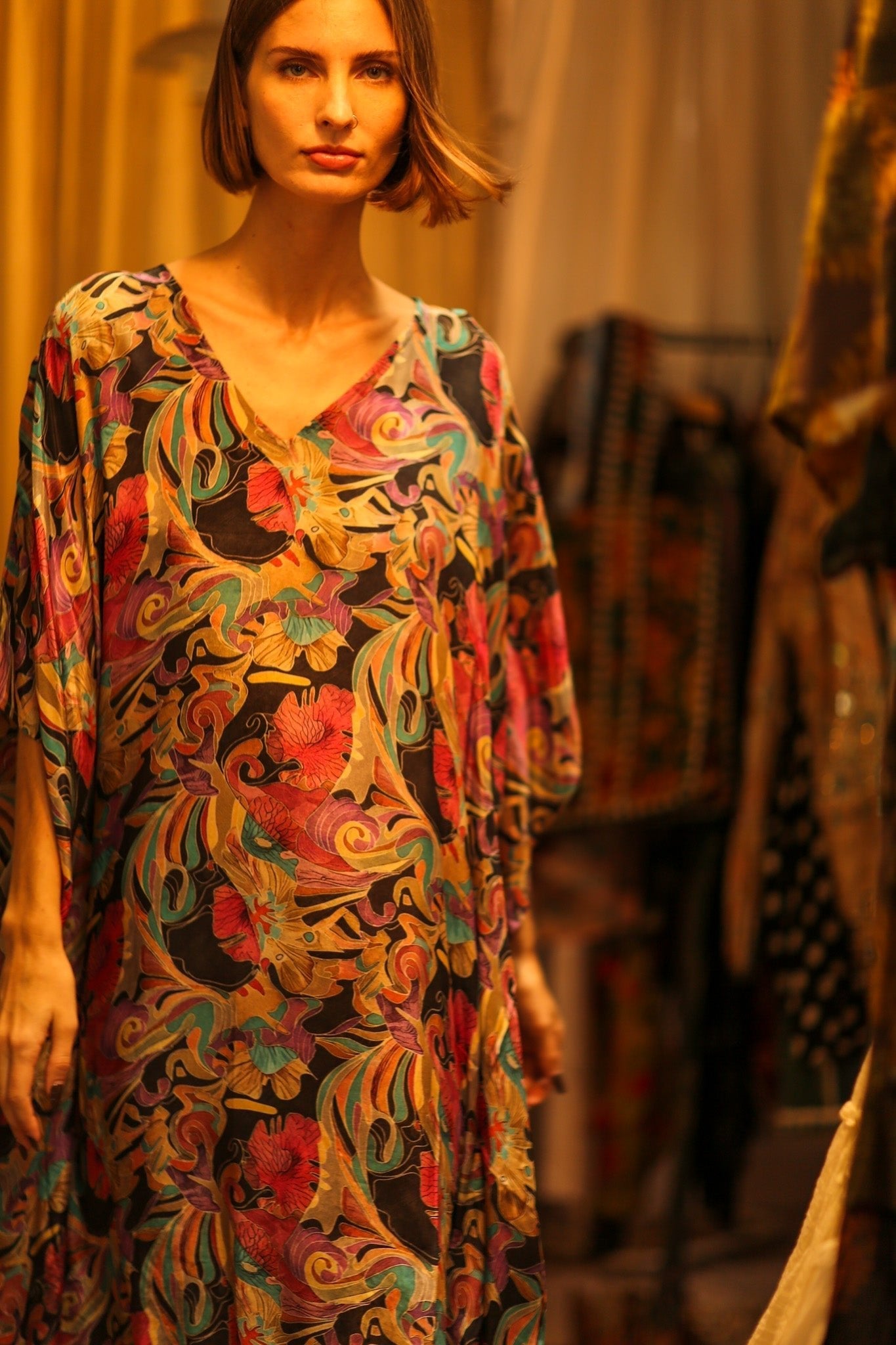 KAFTAN DRESS JEANNE - MOMO STUDIO BERLIN - Berlin Concept Store - sustainable & ethical fashion
