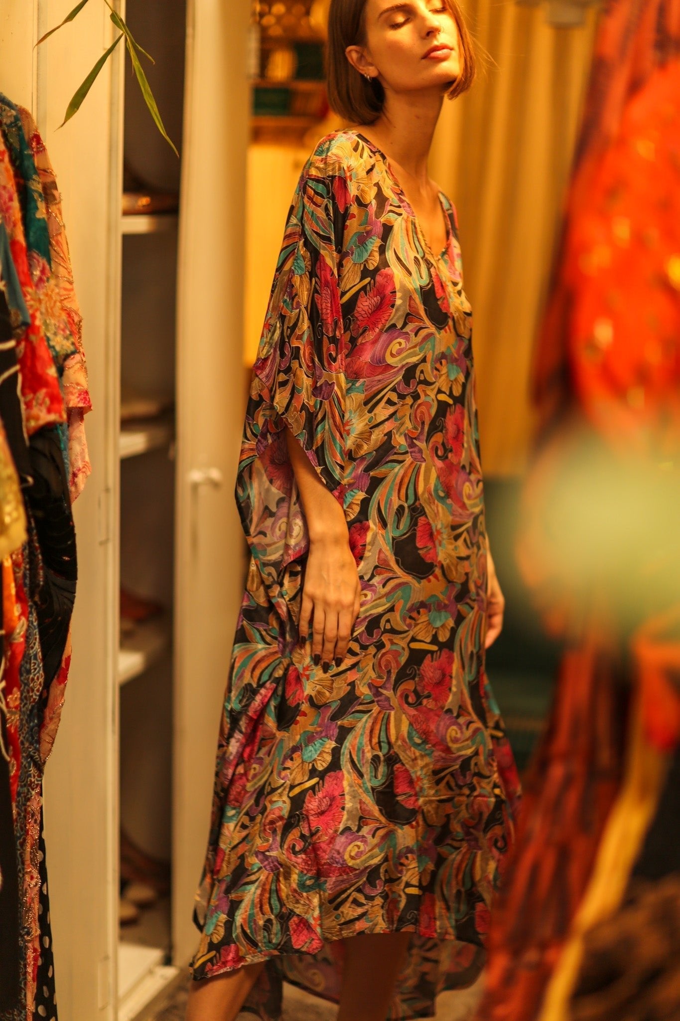 KAFTAN DRESS JEANNE - MOMO STUDIO BERLIN - Berlin Concept Store - sustainable & ethical fashion
