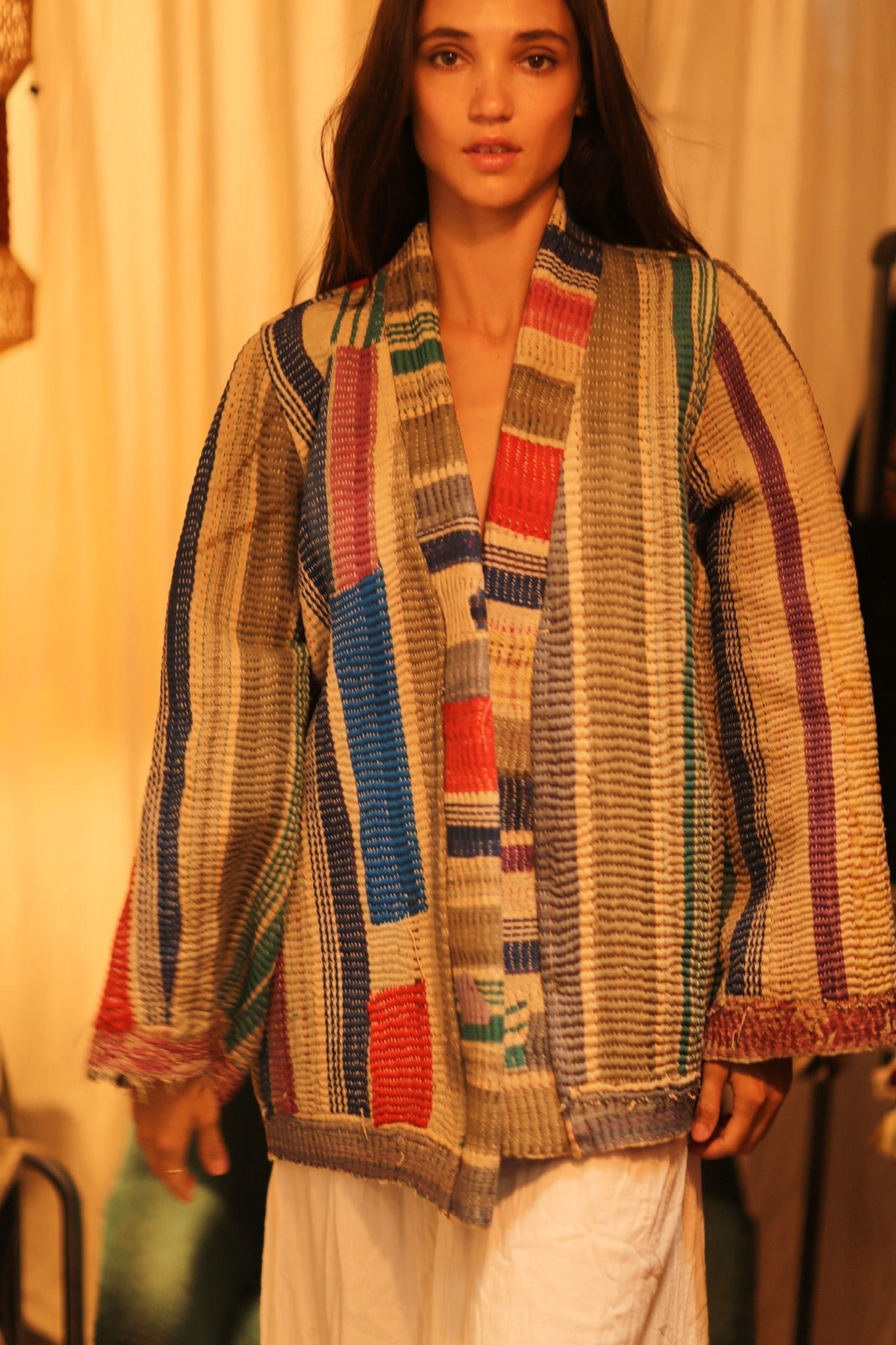 KANTHA ARTIST KIMONO LANA - MOMO STUDIO BERLIN - Berlin Concept Store - sustainable & ethical fashion