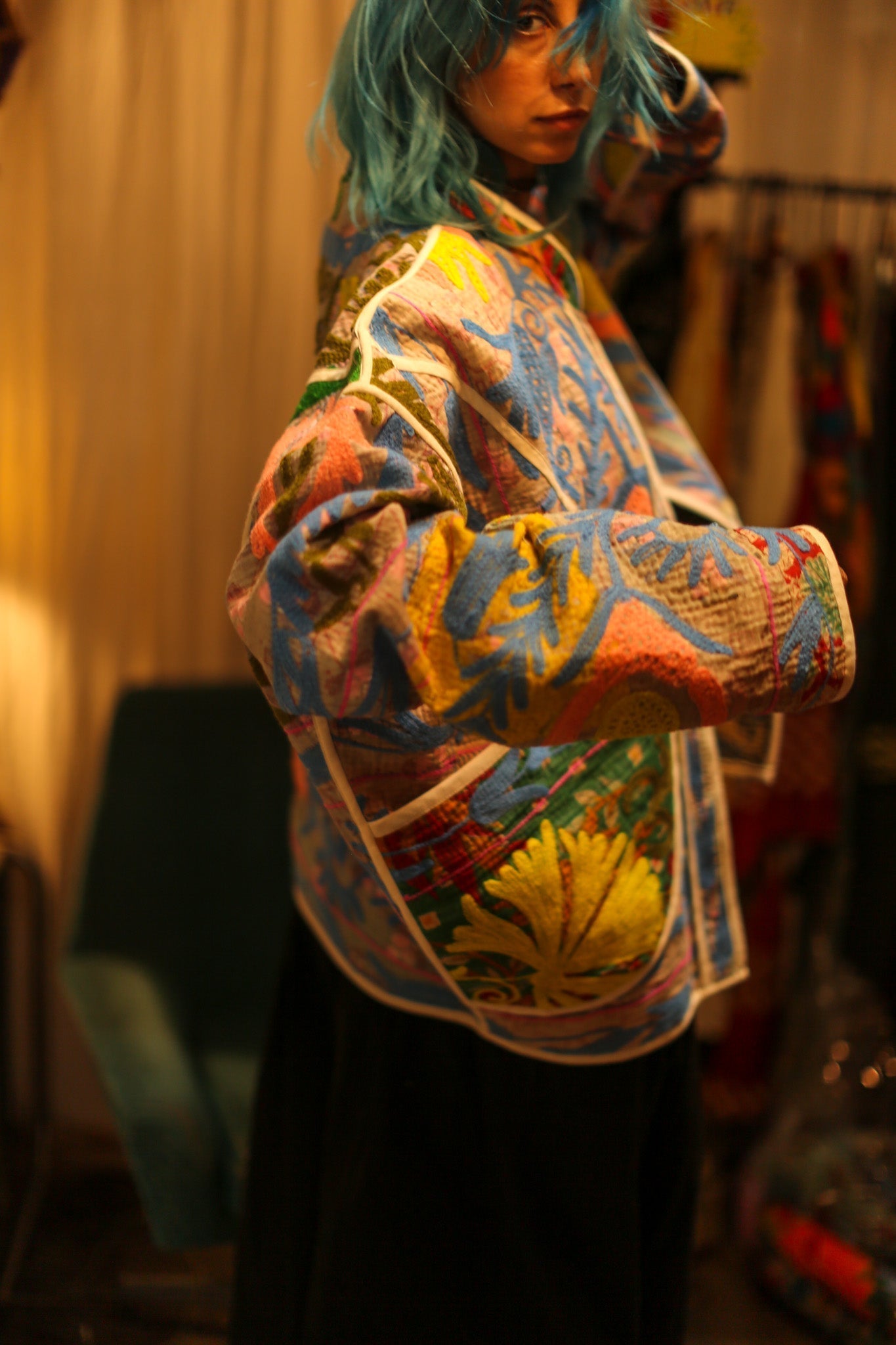 KANTHA EMBROIDERED JACKET ELA - MOMO STUDIO BERLIN - Berlin Concept Store - sustainable & ethical fashion