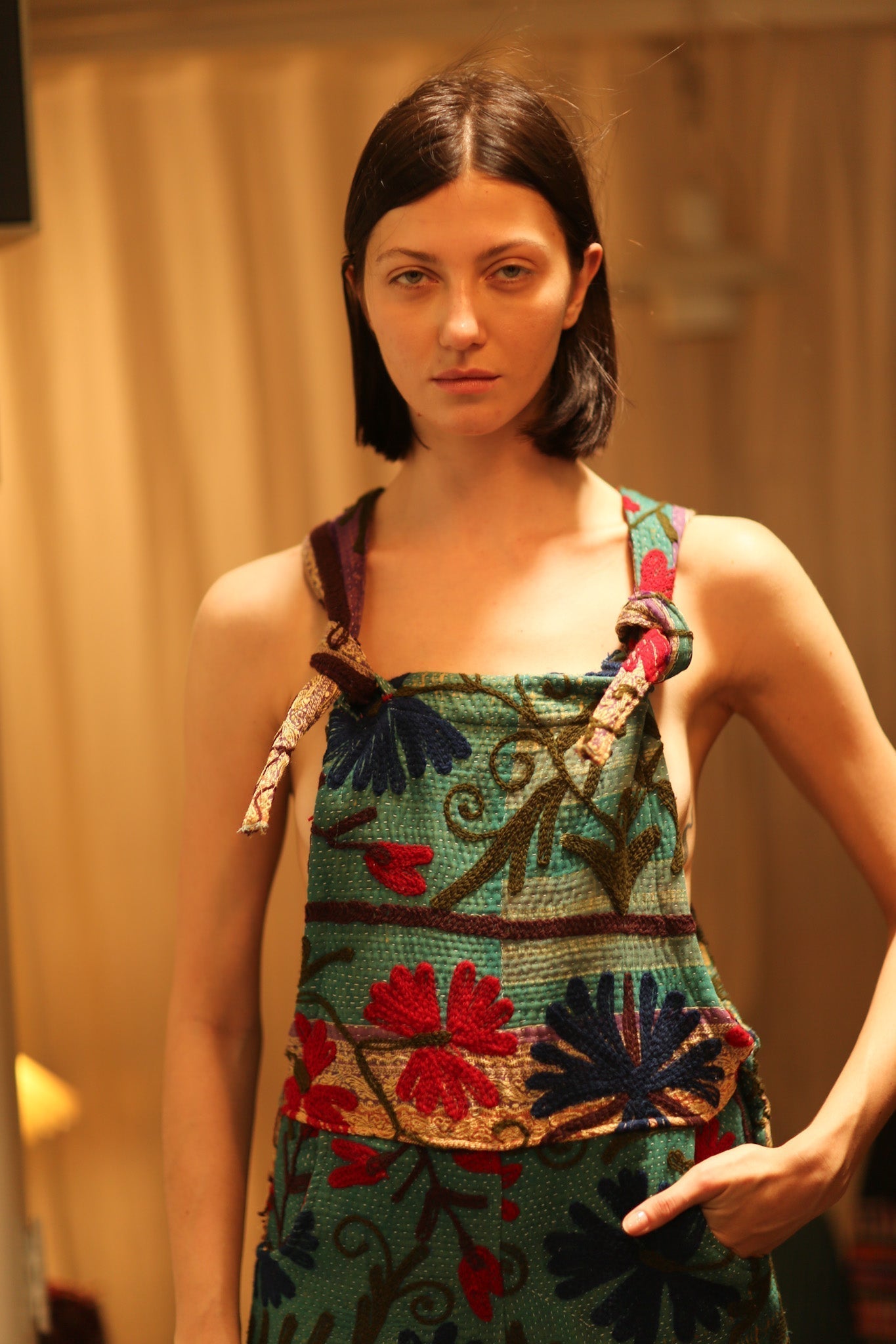 KANTHA EMBROIDERED JUMPSUIT ALEX - MOMO STUDIO BERLIN - Berlin Concept Store - sustainable & ethical fashion