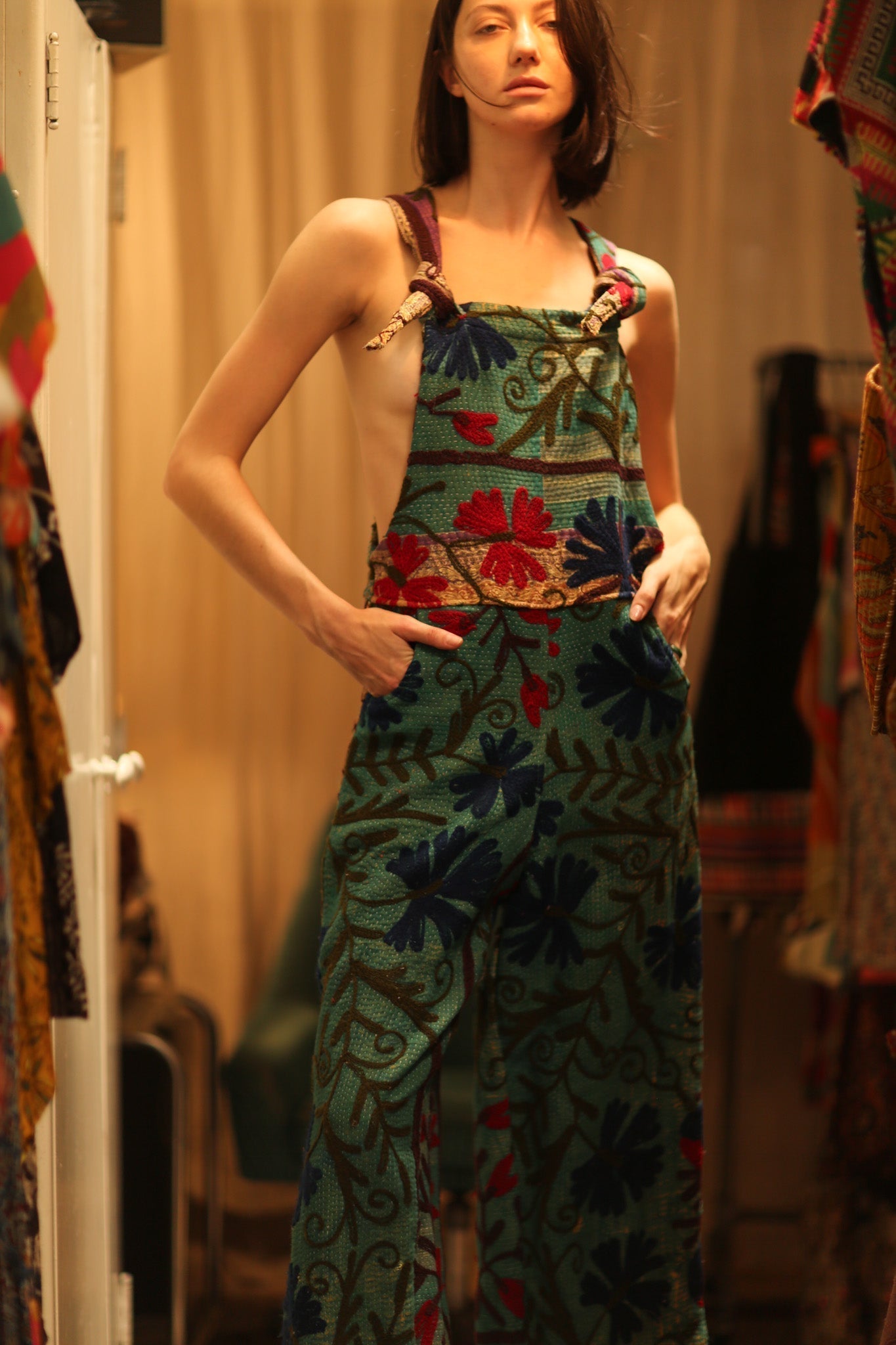 KANTHA EMBROIDERED JUMPSUIT ALEX - MOMO STUDIO BERLIN - Berlin Concept Store - sustainable & ethical fashion