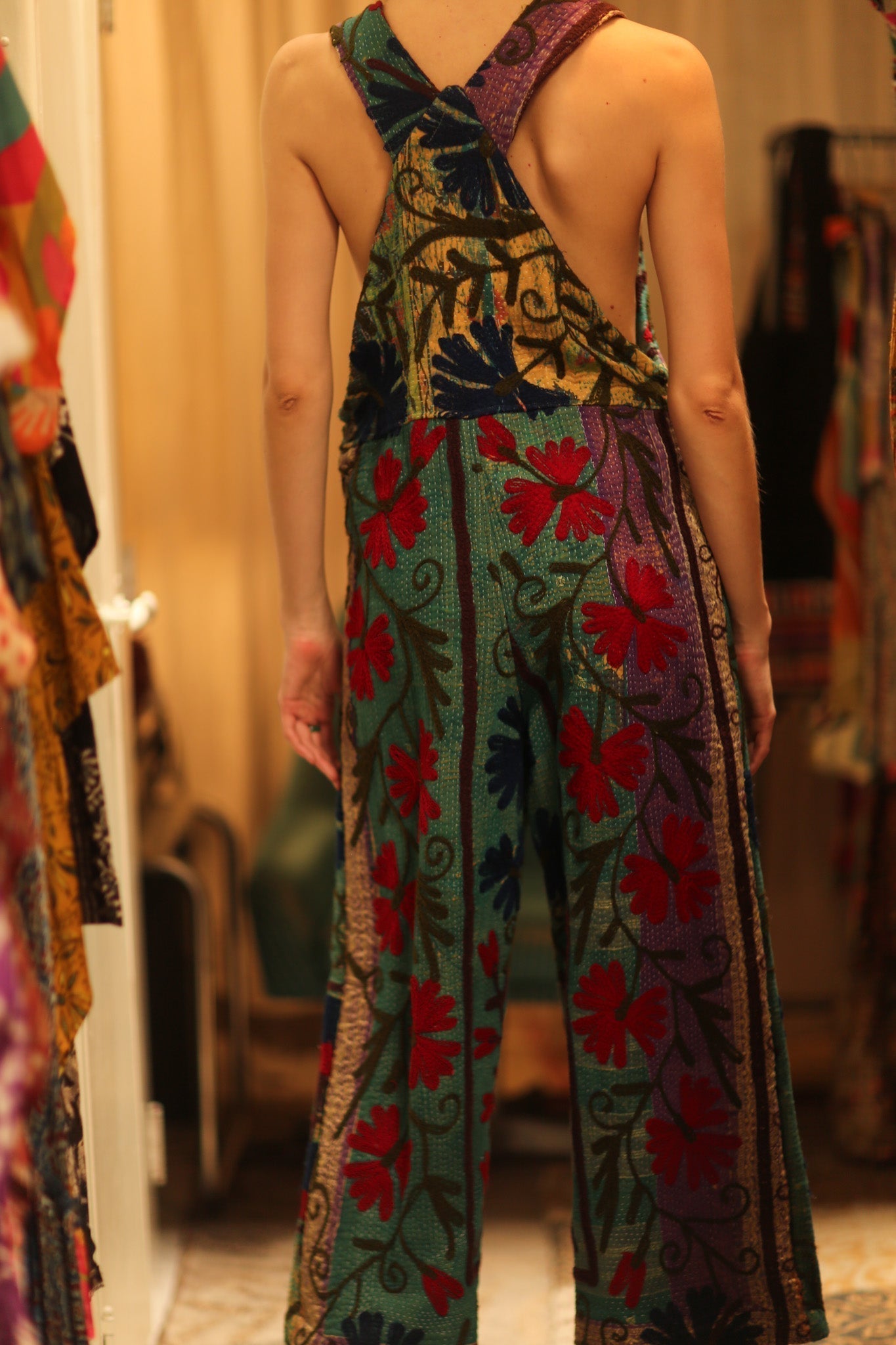 KANTHA EMBROIDERED JUMPSUIT ALEX - MOMO STUDIO BERLIN - Berlin Concept Store - sustainable & ethical fashion