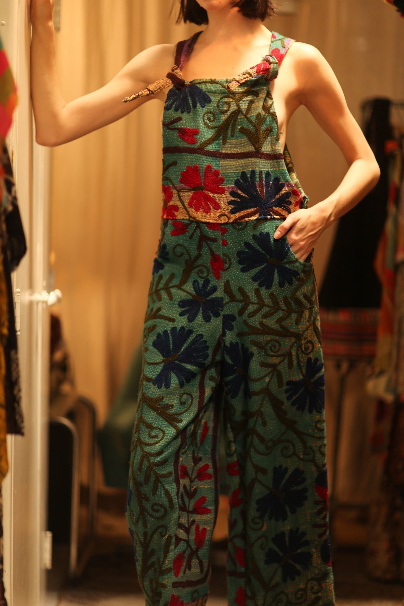 KANTHA EMBROIDERED JUMPSUIT ALEX - MOMO STUDIO BERLIN - Berlin Concept Store - sustainable & ethical fashion