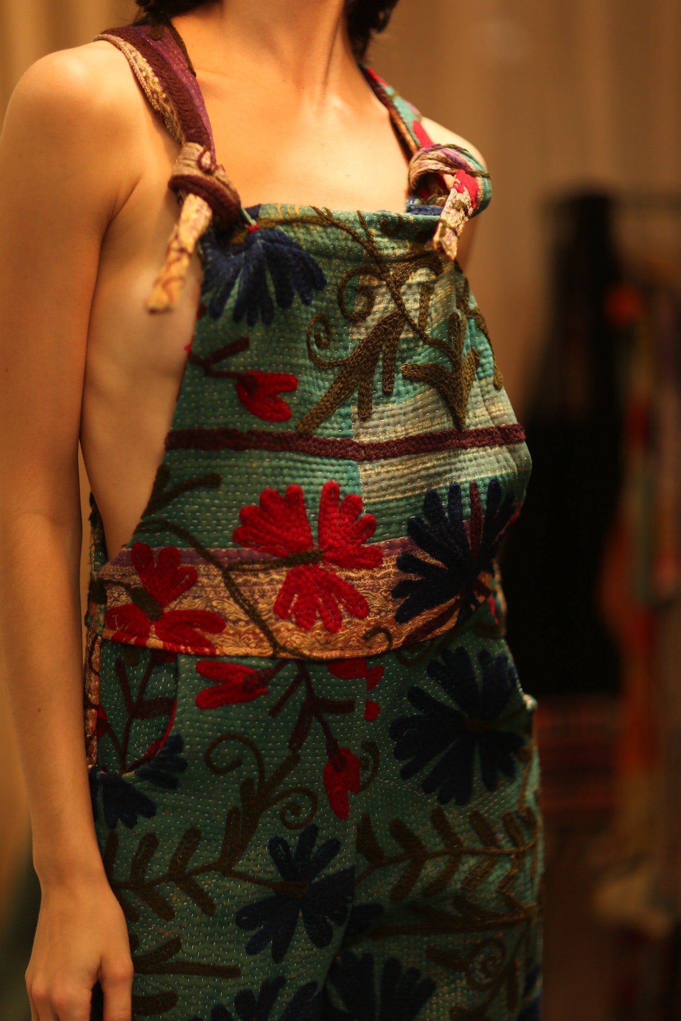 KANTHA EMBROIDERED JUMPSUIT ALEX - MOMO STUDIO BERLIN - Berlin Concept Store - sustainable & ethical fashion