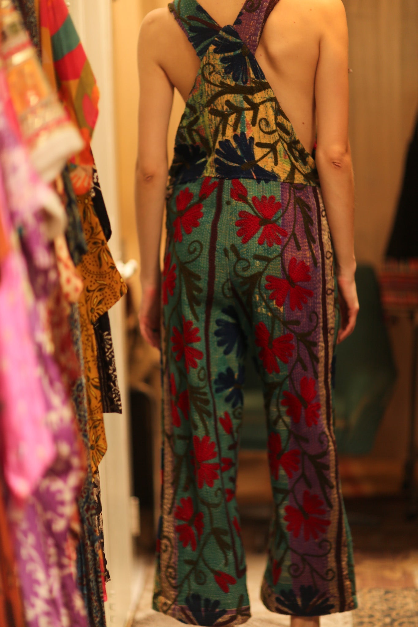 KANTHA EMBROIDERED JUMPSUIT ALEX - MOMO STUDIO BERLIN - Berlin Concept Store - sustainable & ethical fashion