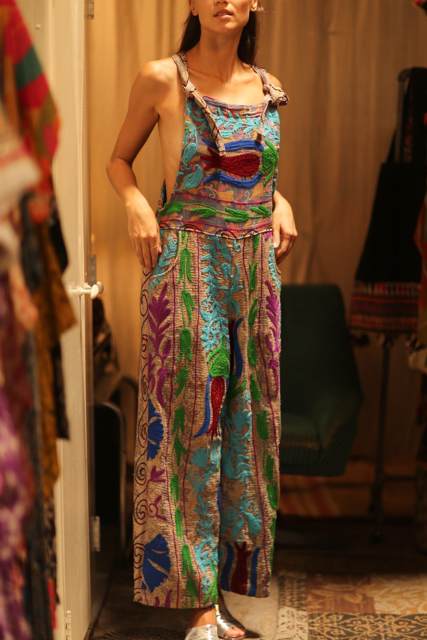 KANTHA EMBROIDERED JUMPSUIT FREYA - MOMO STUDIO BERLIN - Berlin Concept Store - sustainable & ethical fashion