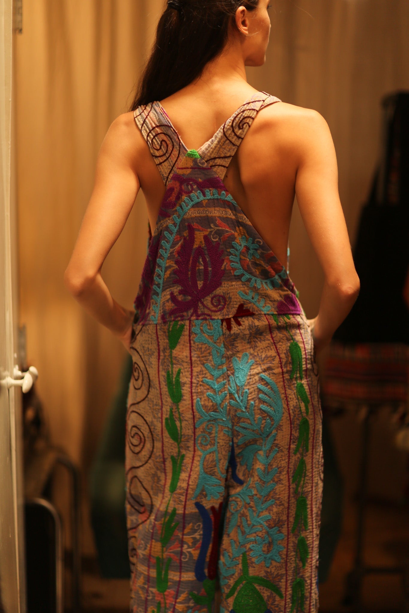 KANTHA EMBROIDERED JUMPSUIT FREYA - MOMO STUDIO BERLIN - Berlin Concept Store - sustainable & ethical fashion