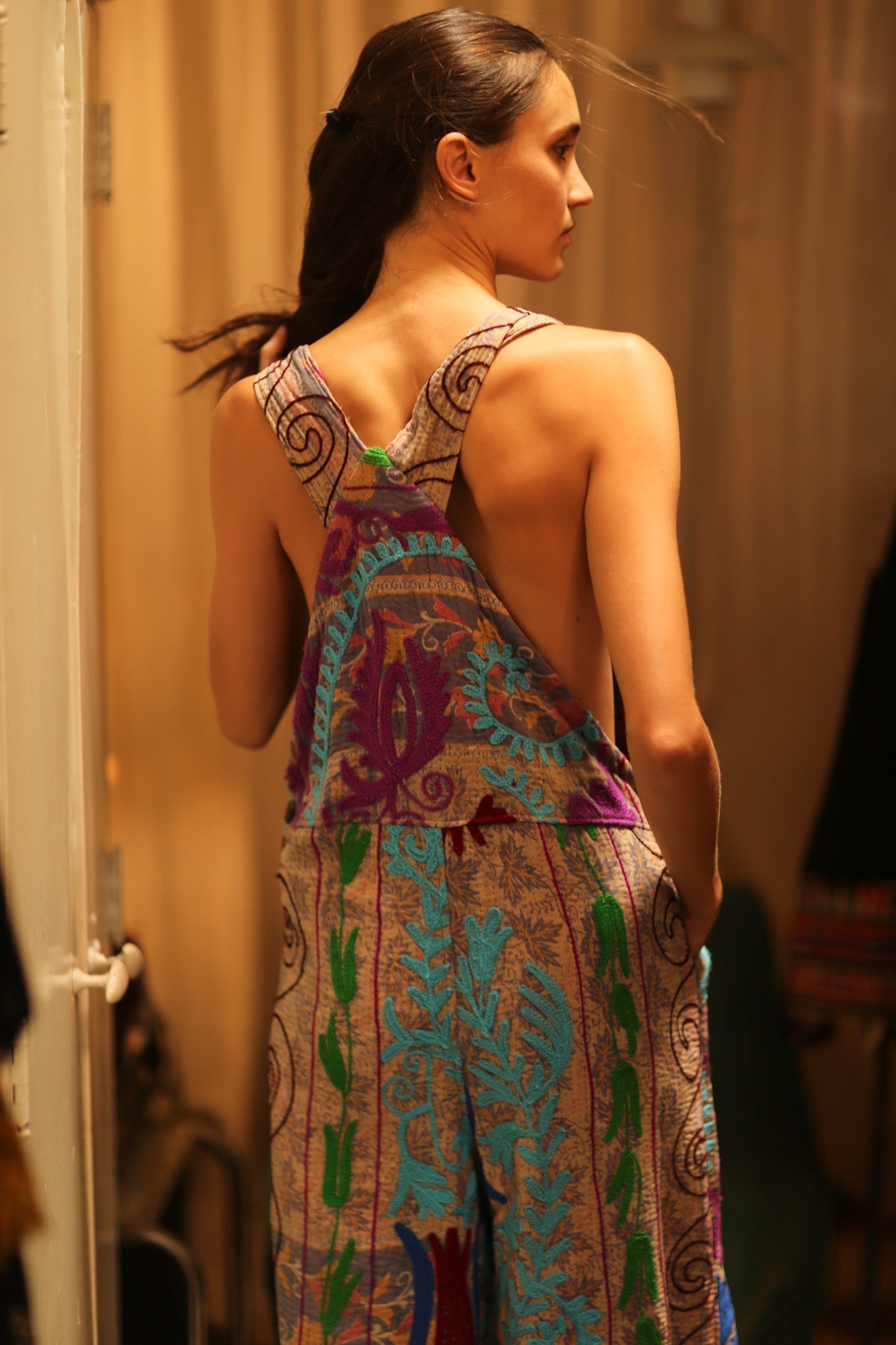 KANTHA EMBROIDERED JUMPSUIT FREYA - MOMO STUDIO BERLIN - Berlin Concept Store - sustainable & ethical fashion
