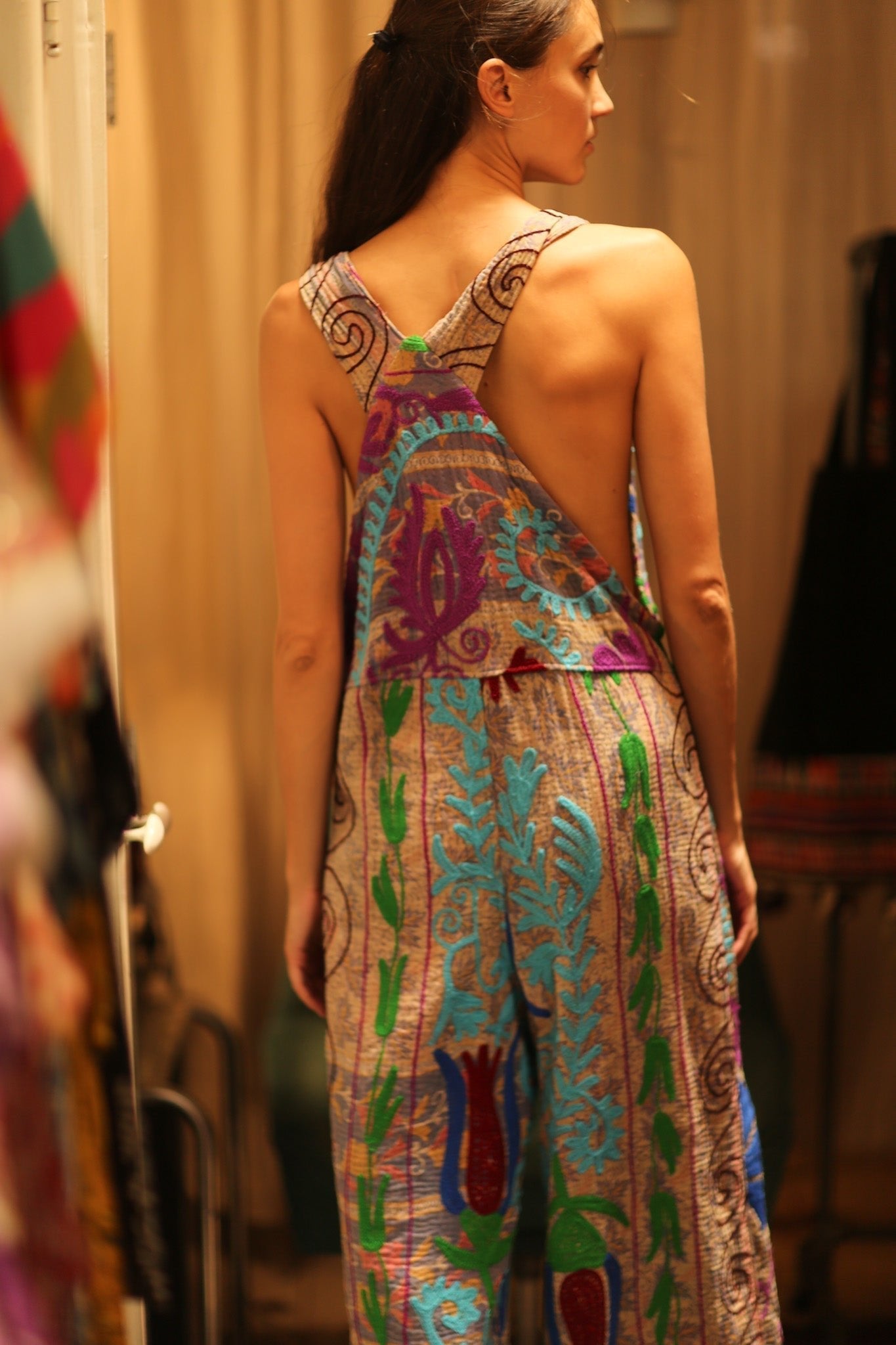 KANTHA EMBROIDERED JUMPSUIT FREYA - MOMO STUDIO BERLIN - Berlin Concept Store - sustainable & ethical fashion
