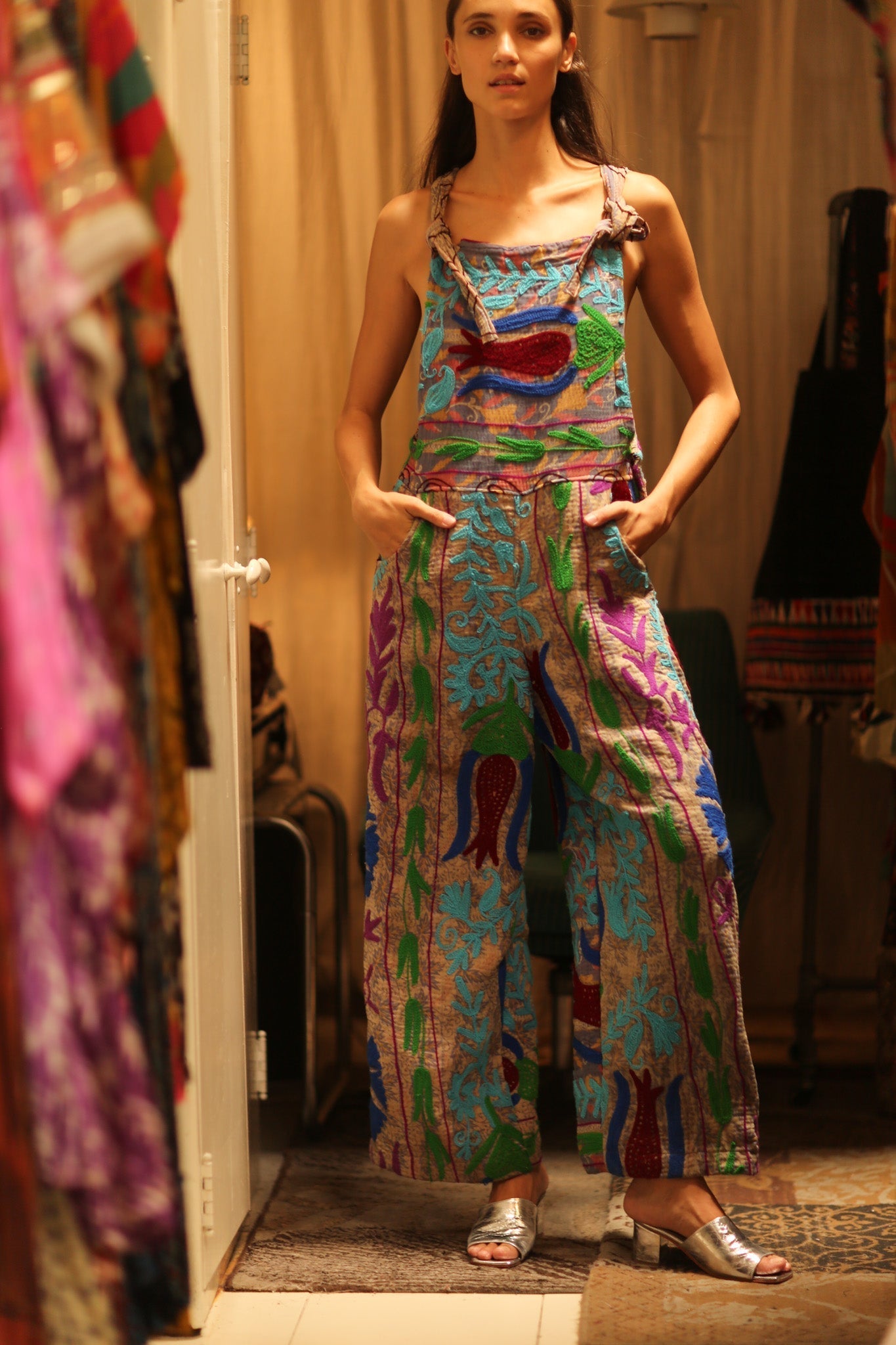 KANTHA EMBROIDERED JUMPSUIT FREYA - MOMO STUDIO BERLIN - Berlin Concept Store - sustainable & ethical fashion