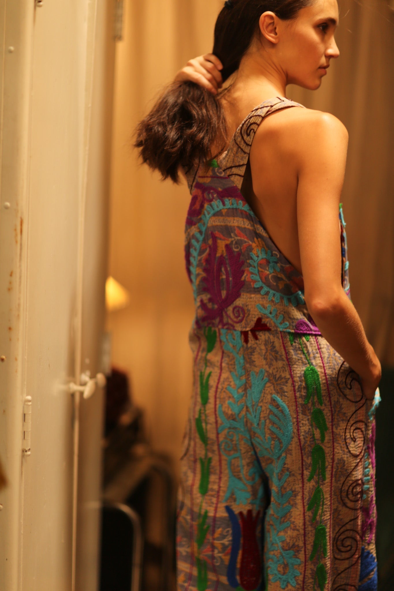 KANTHA EMBROIDERED JUMPSUIT FREYA - MOMO STUDIO BERLIN - Berlin Concept Store - sustainable & ethical fashion