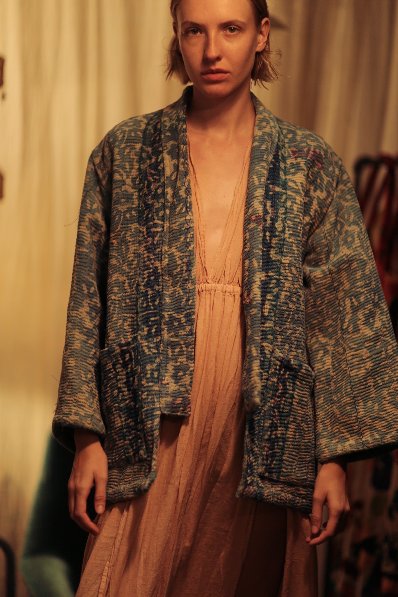 KANTHA EMBROIDERED KIMONO JACKET - MOMO STUDIO BERLIN - Berlin Concept Store - sustainable & ethical fashion